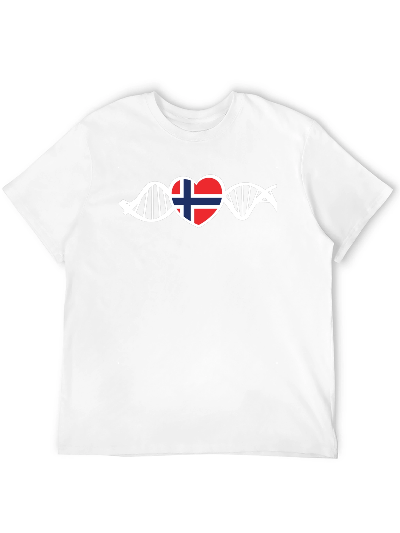 Norway DNA Heartbeat T-Shirt - Show Your Roots!