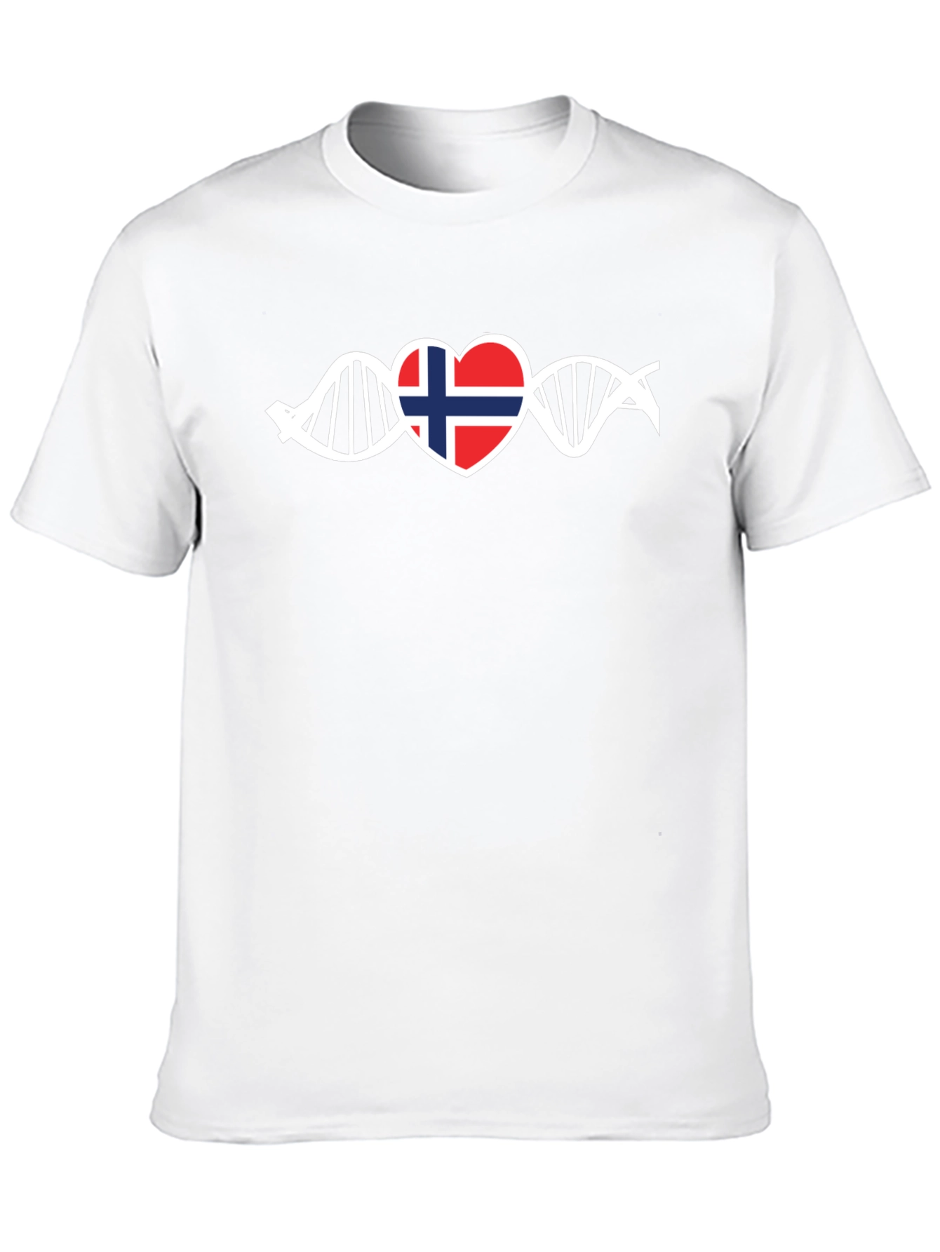 Norway DNA Heartbeat T-Shirt - Show Your Roots!
