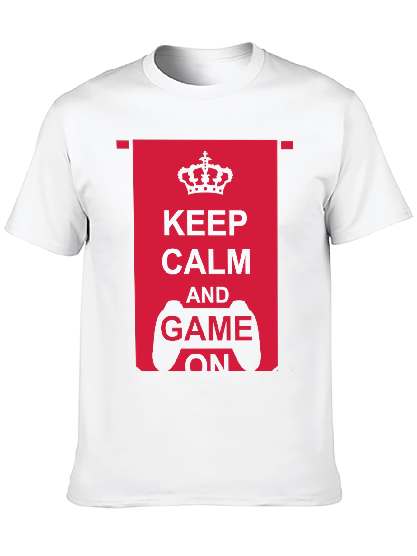 Keep Calm and Game On Black T-Shirt