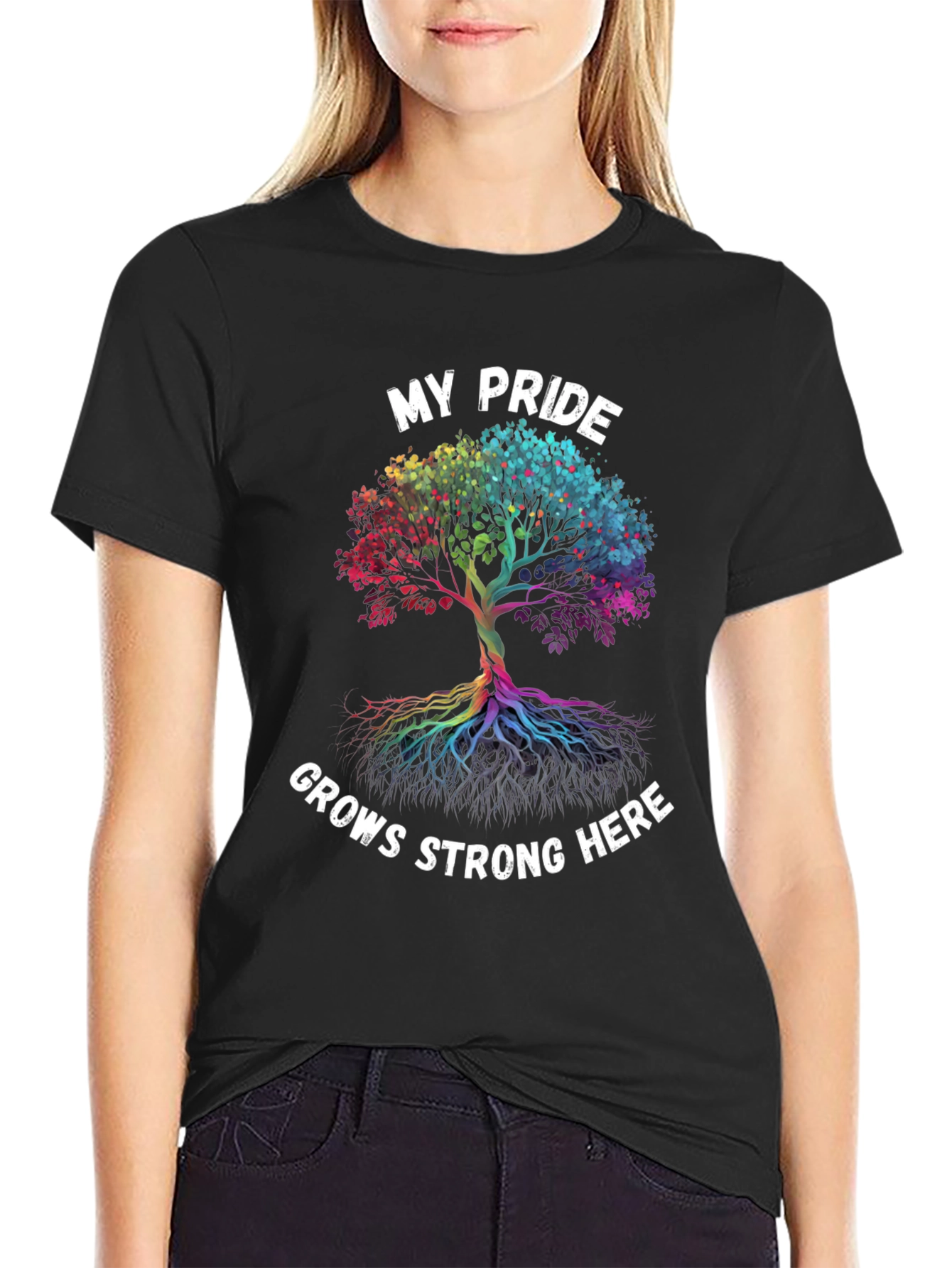 Pride Tree Graphic Tee - Grows Strong Here