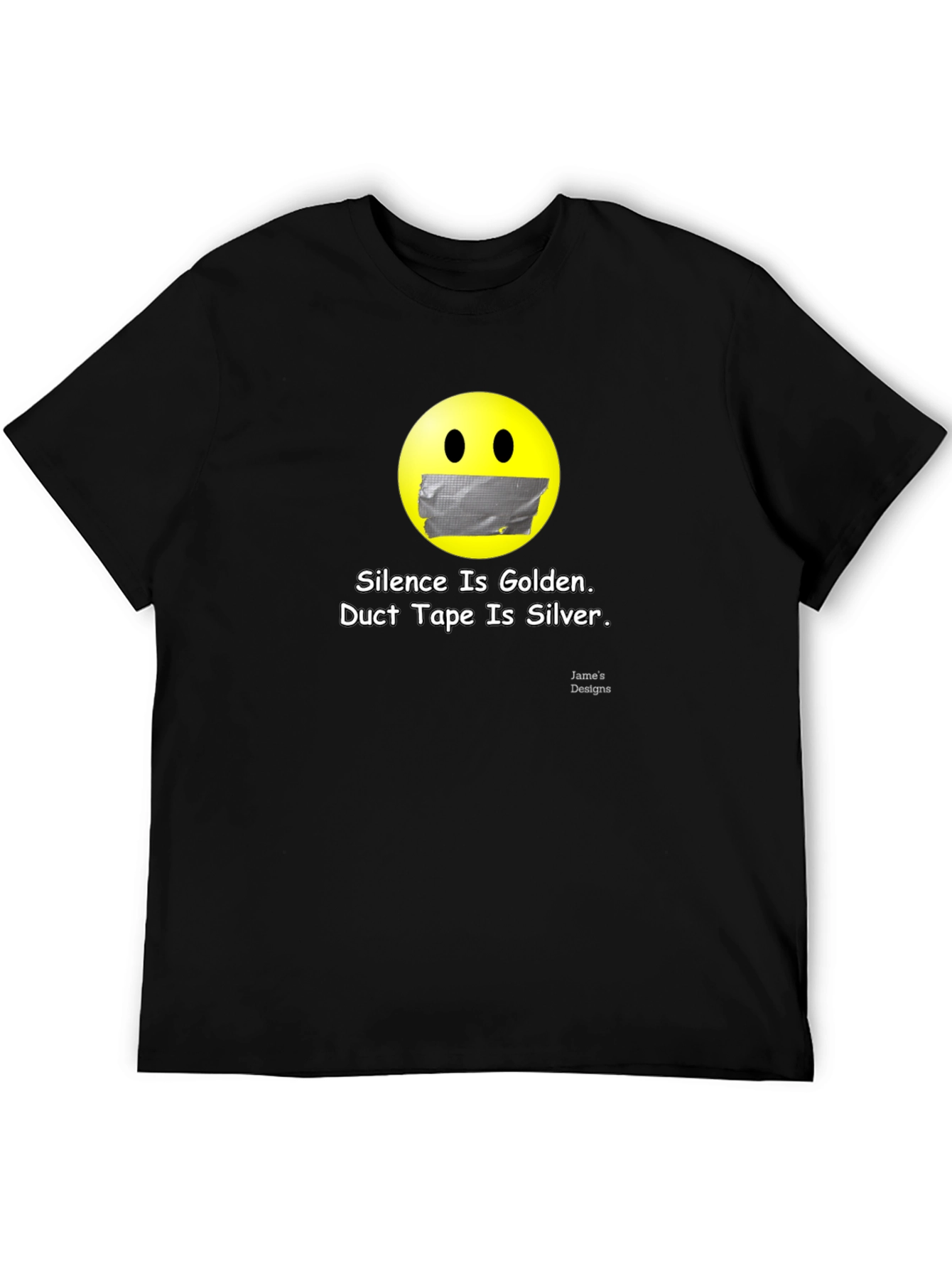 Silence Is Golden T-Shirt: Duct Tape Emoji
