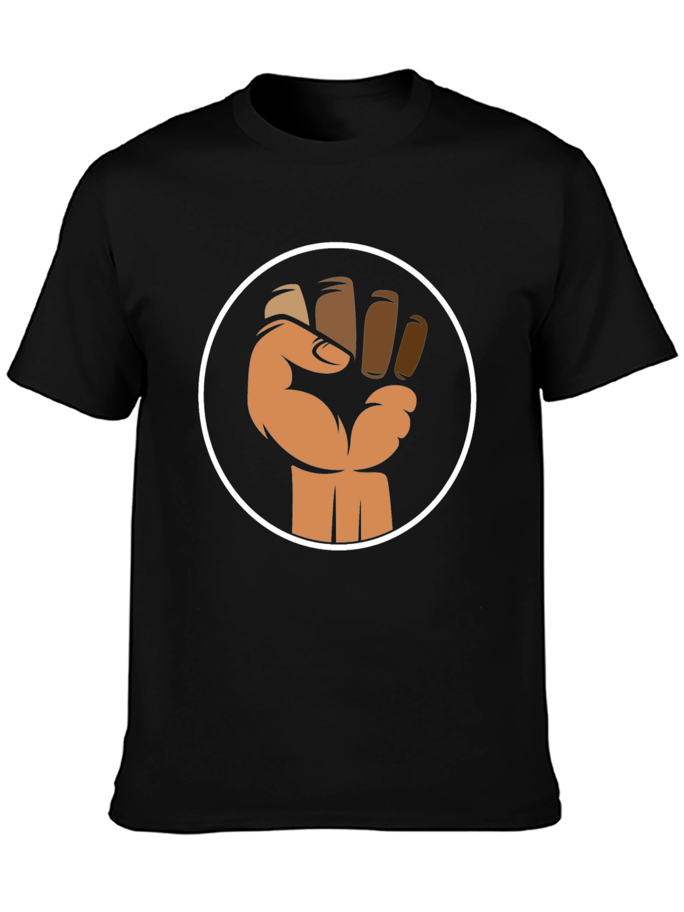 Empowered Fist Graphic Tee - Black