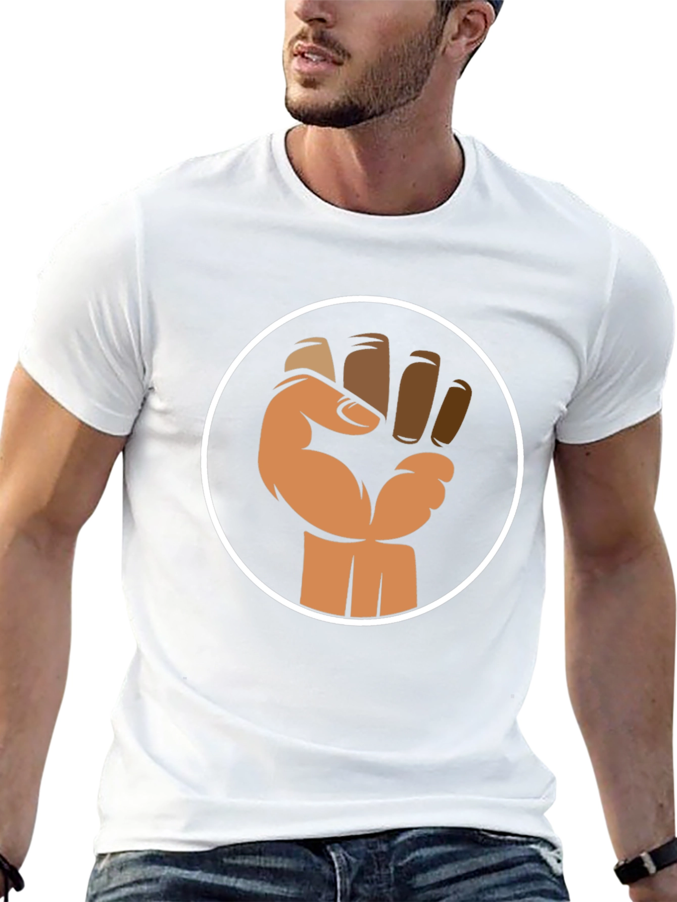 Empowered Fist Graphic Tee - Black