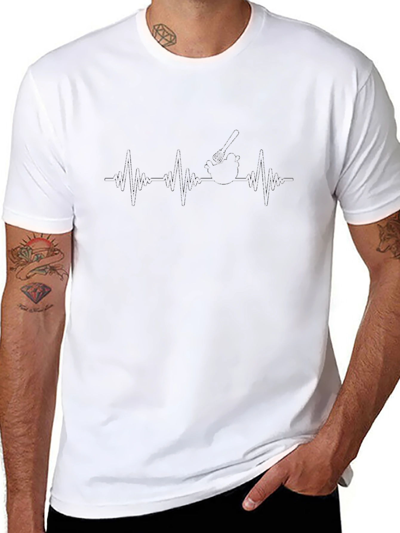 Cook Heartbeat T-Shirt - Chefs Pulse Tee
