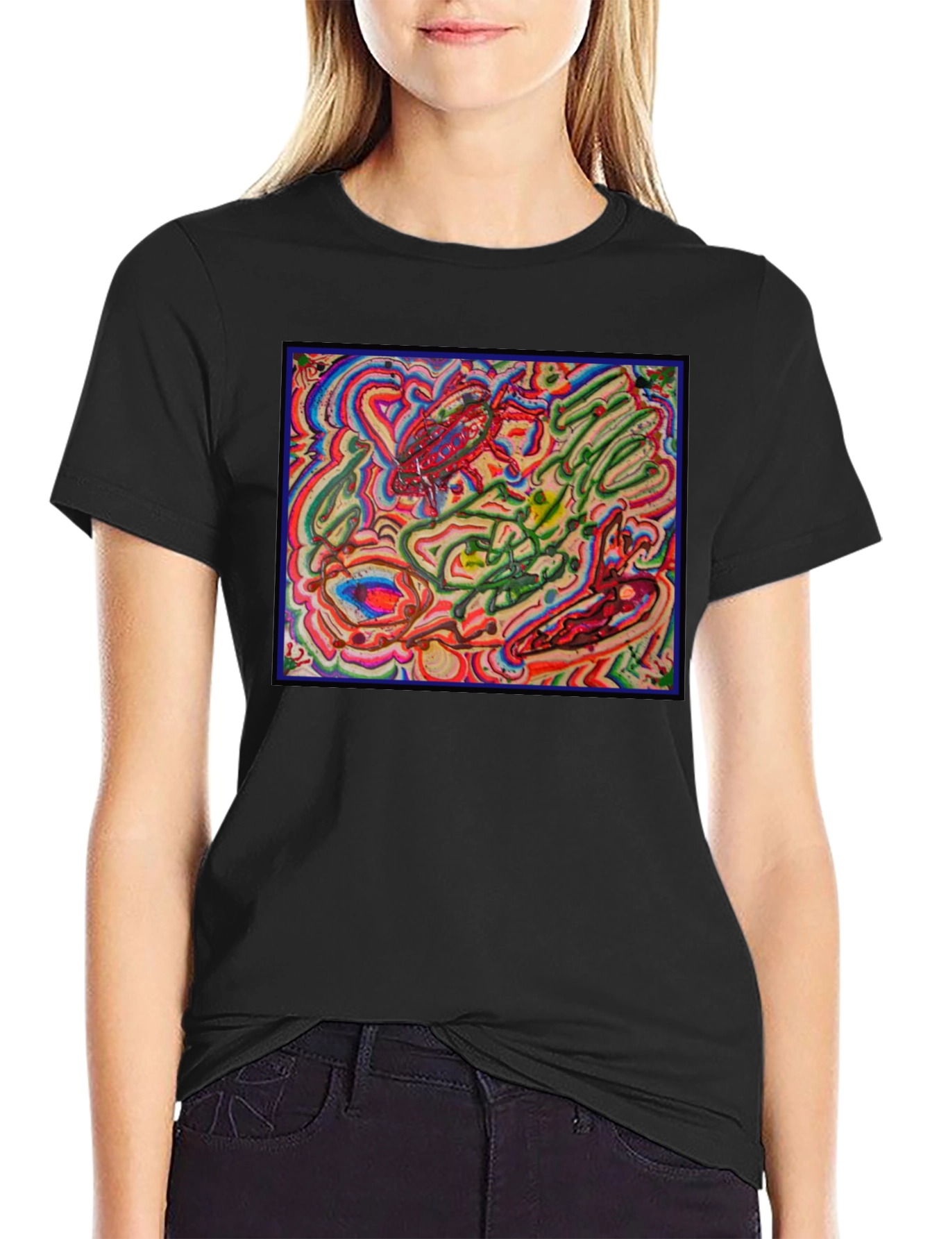 Abstract Art Graphic Tee - Modern Unisex T-Shirt