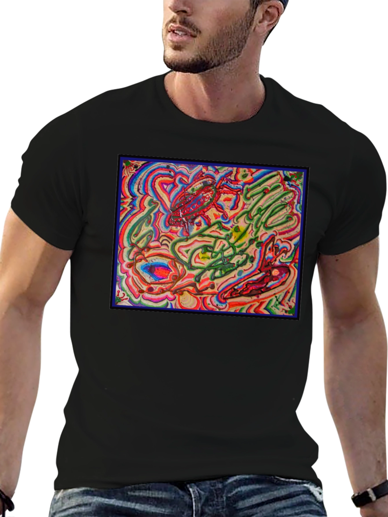 Abstract Art Graphic Tee - Modern Unisex T-Shirt