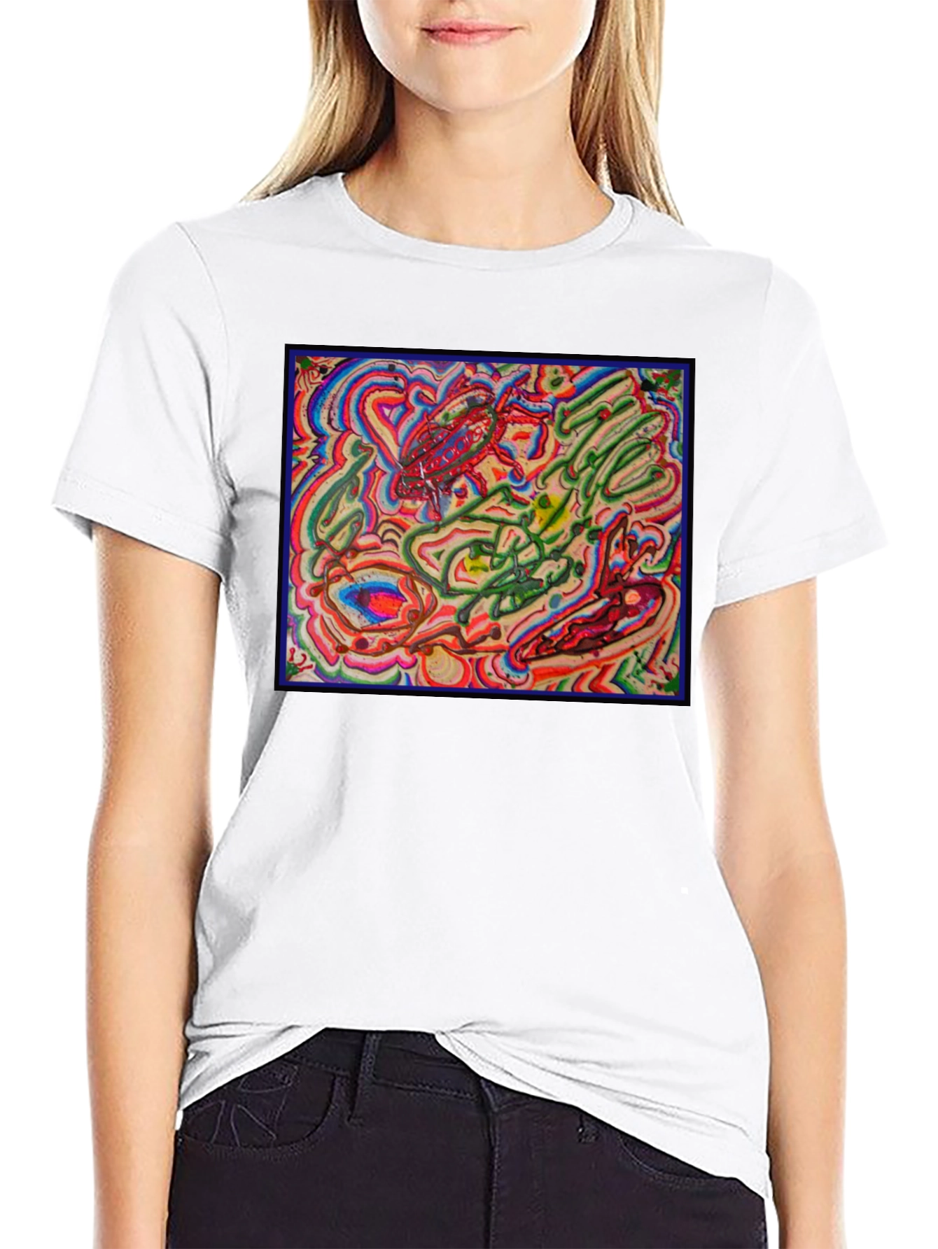 Abstract Art Graphic Tee - Modern Unisex T-Shirt