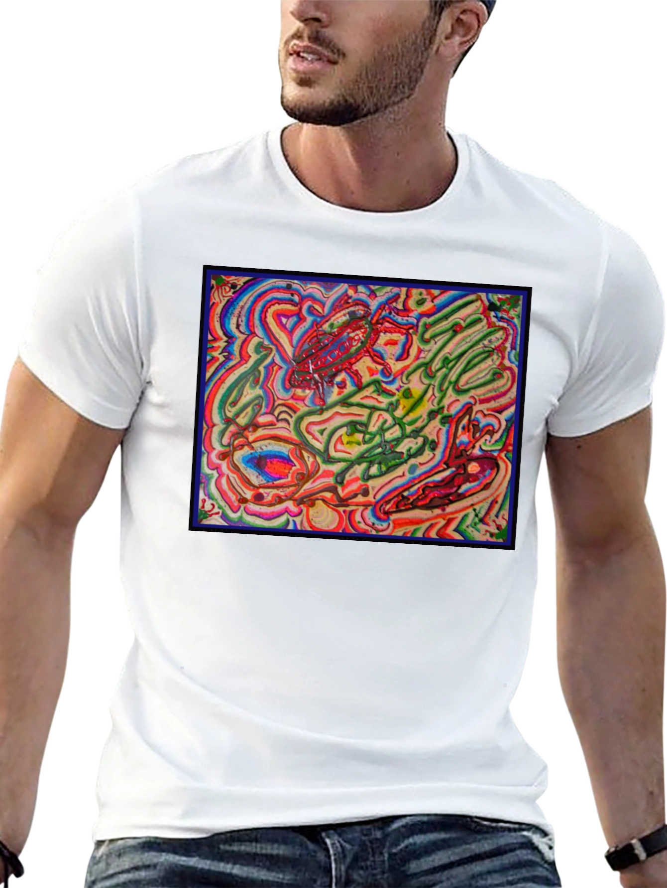Abstract Art Graphic Tee - Modern Unisex T-Shirt