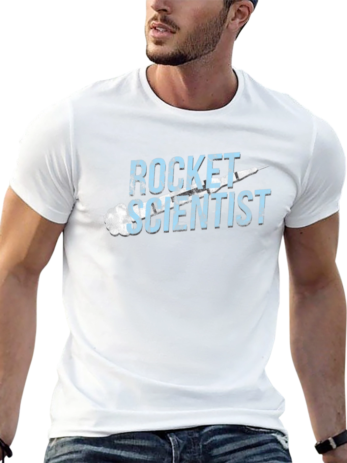 Rocket Scientist Black Graphic Tee