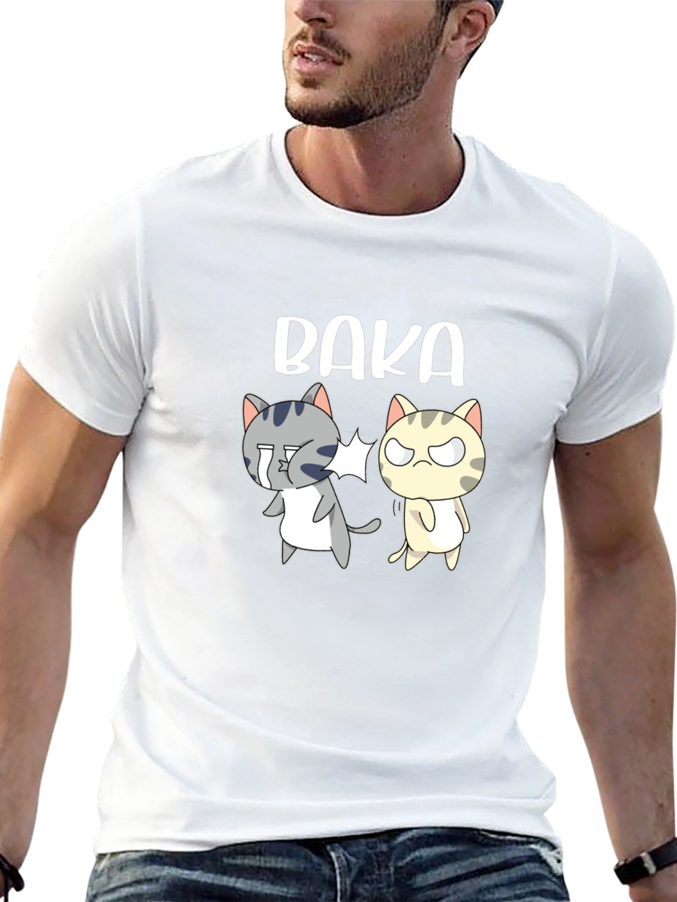 Baka Slap Cats Graphic T-Shirt
