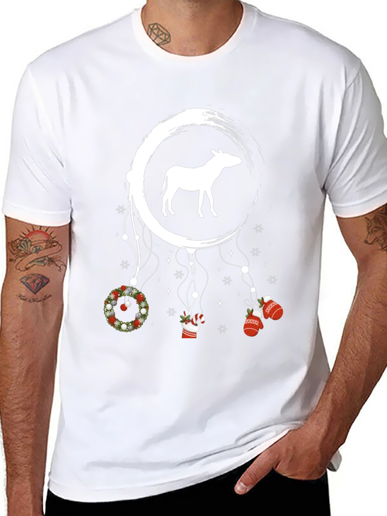 Christmas Donkey Dreamcatcher T-Shirt