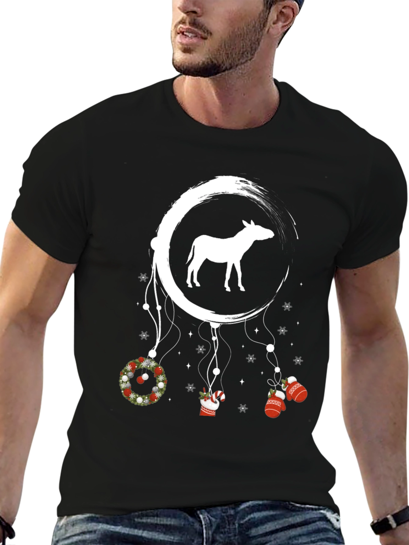 Christmas Donkey Dreamcatcher T-Shirt