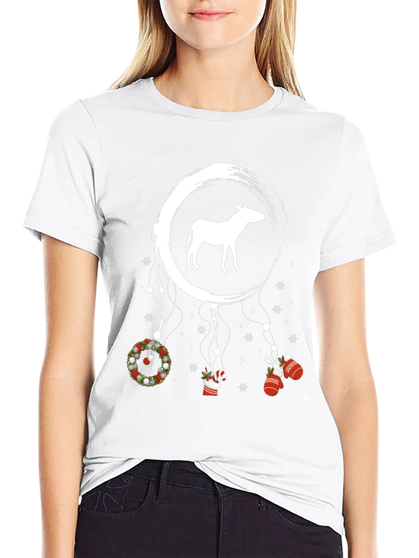 Christmas Donkey Dreamcatcher T-Shirt