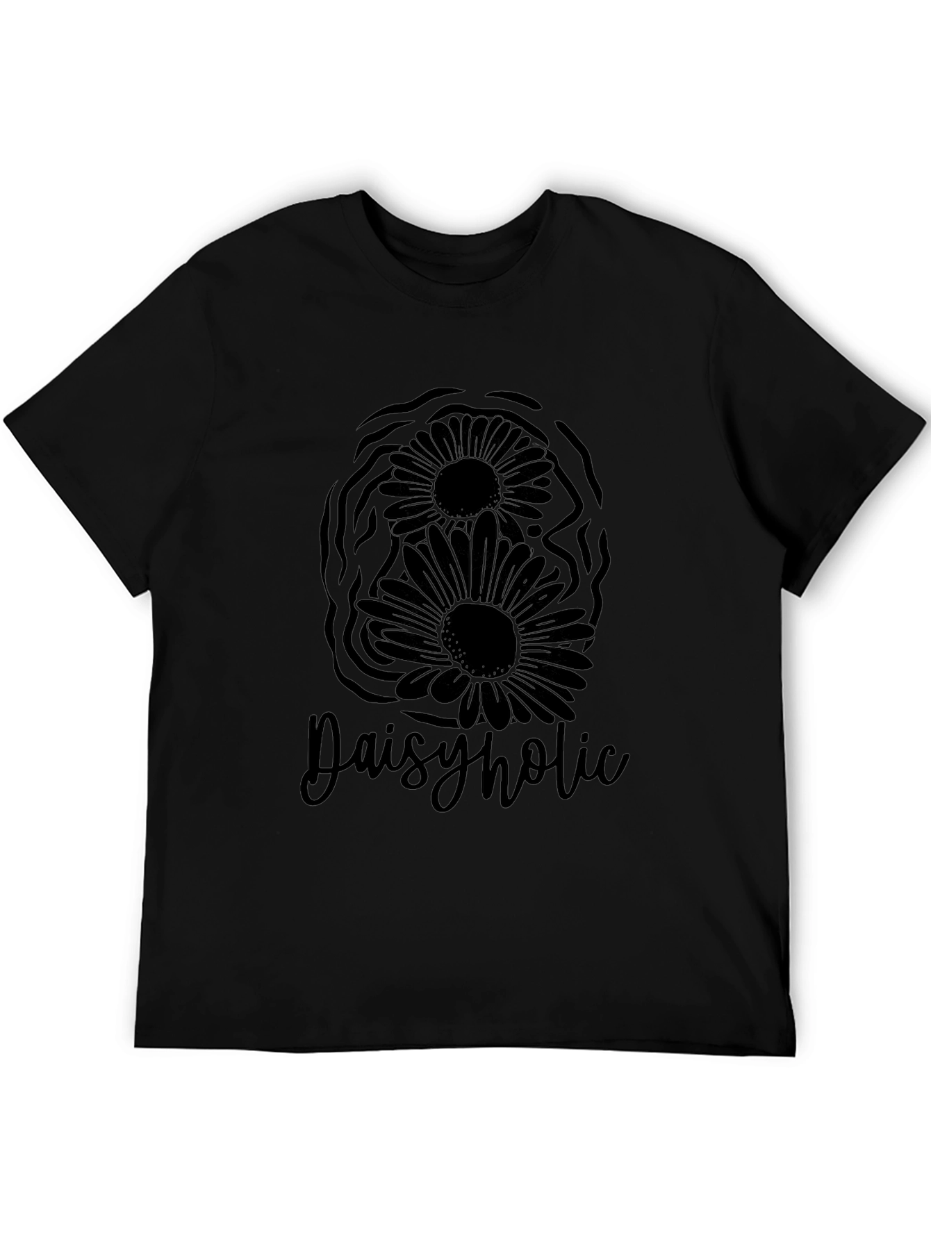 Daisyholic Graphic Tee - Black