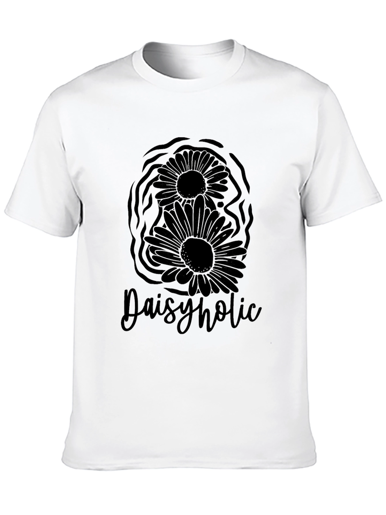 Daisyholic Graphic Tee - Black
