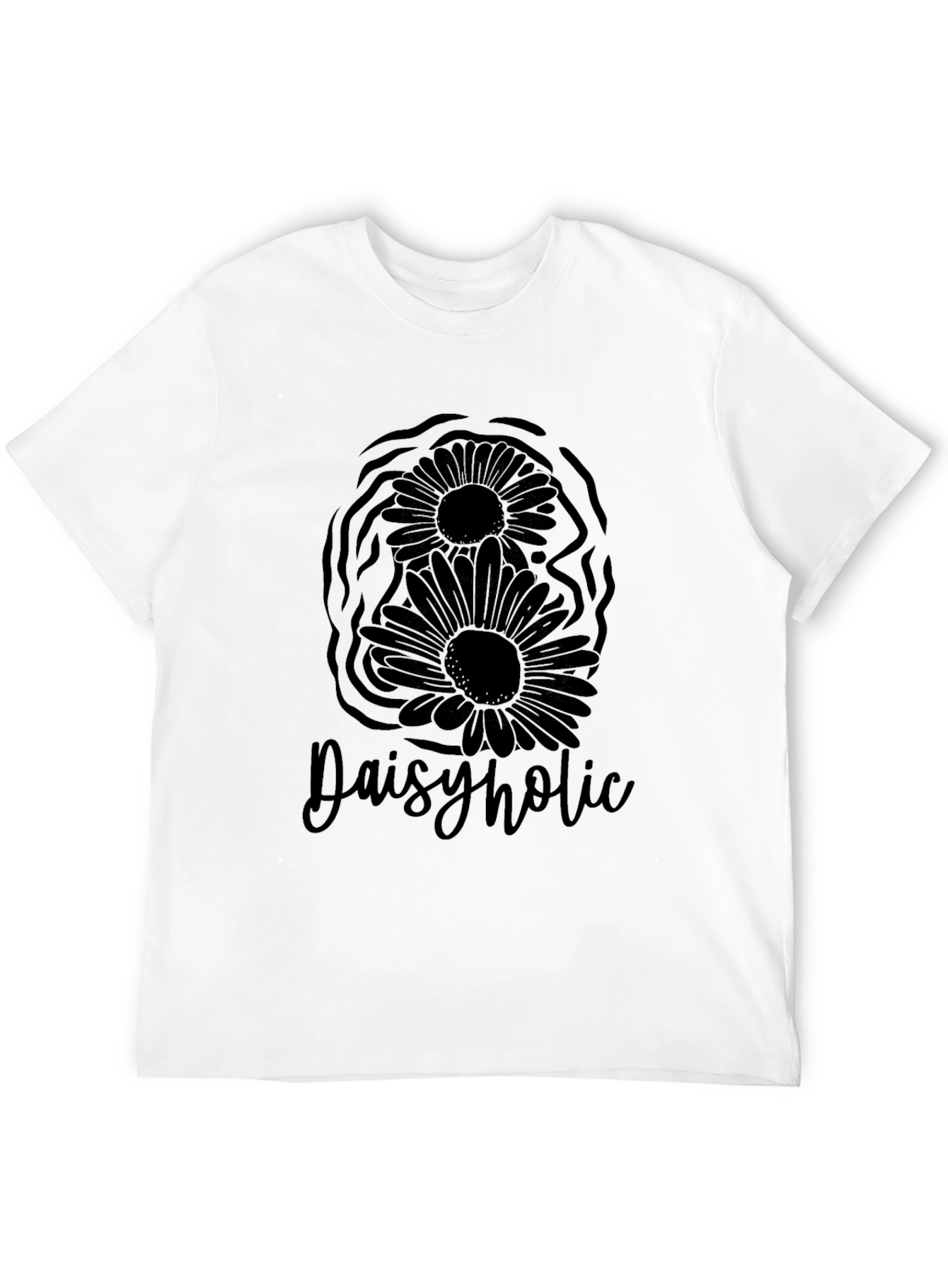 Daisyholic Graphic Tee - Black