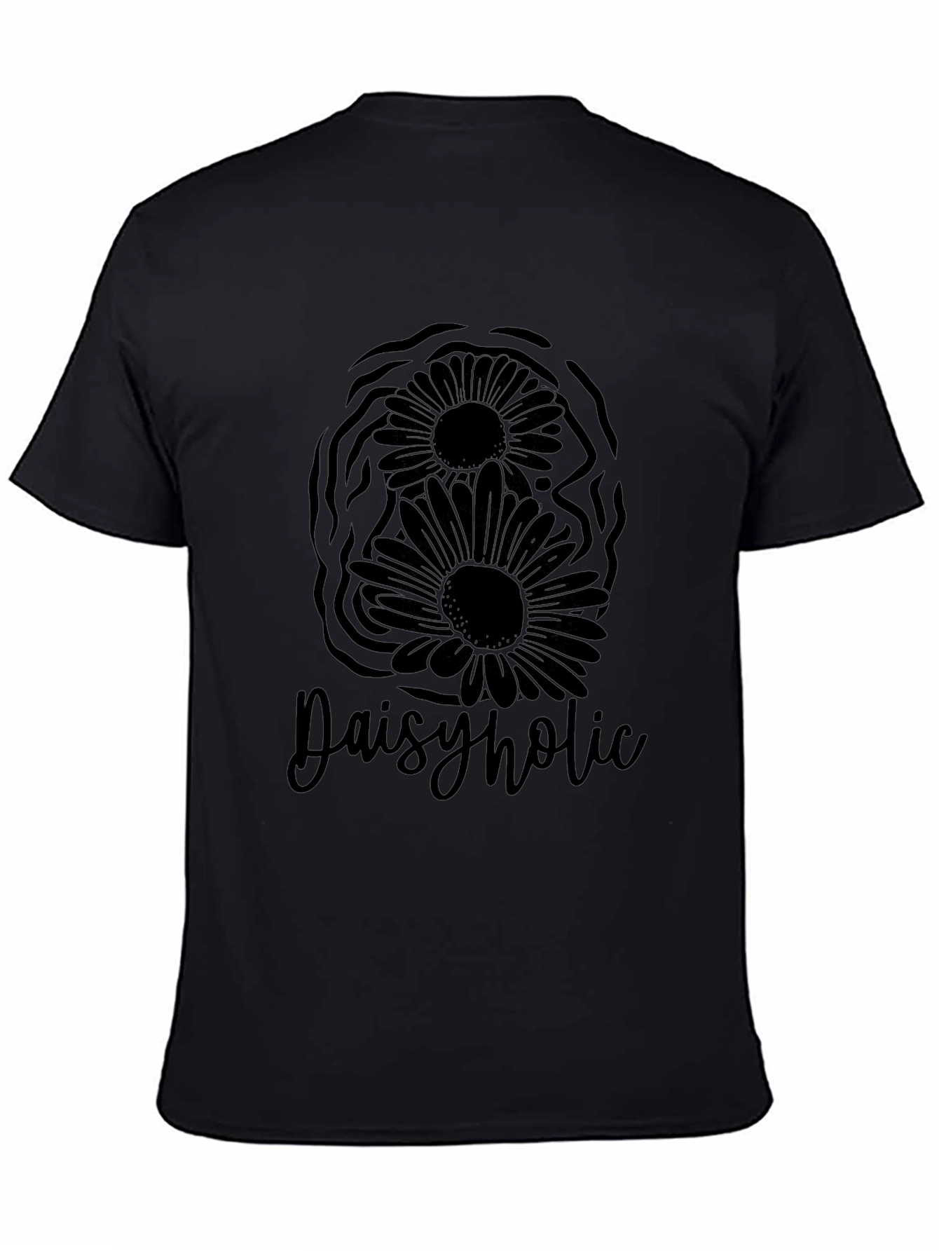 Daisyholic Graphic Tee - Black