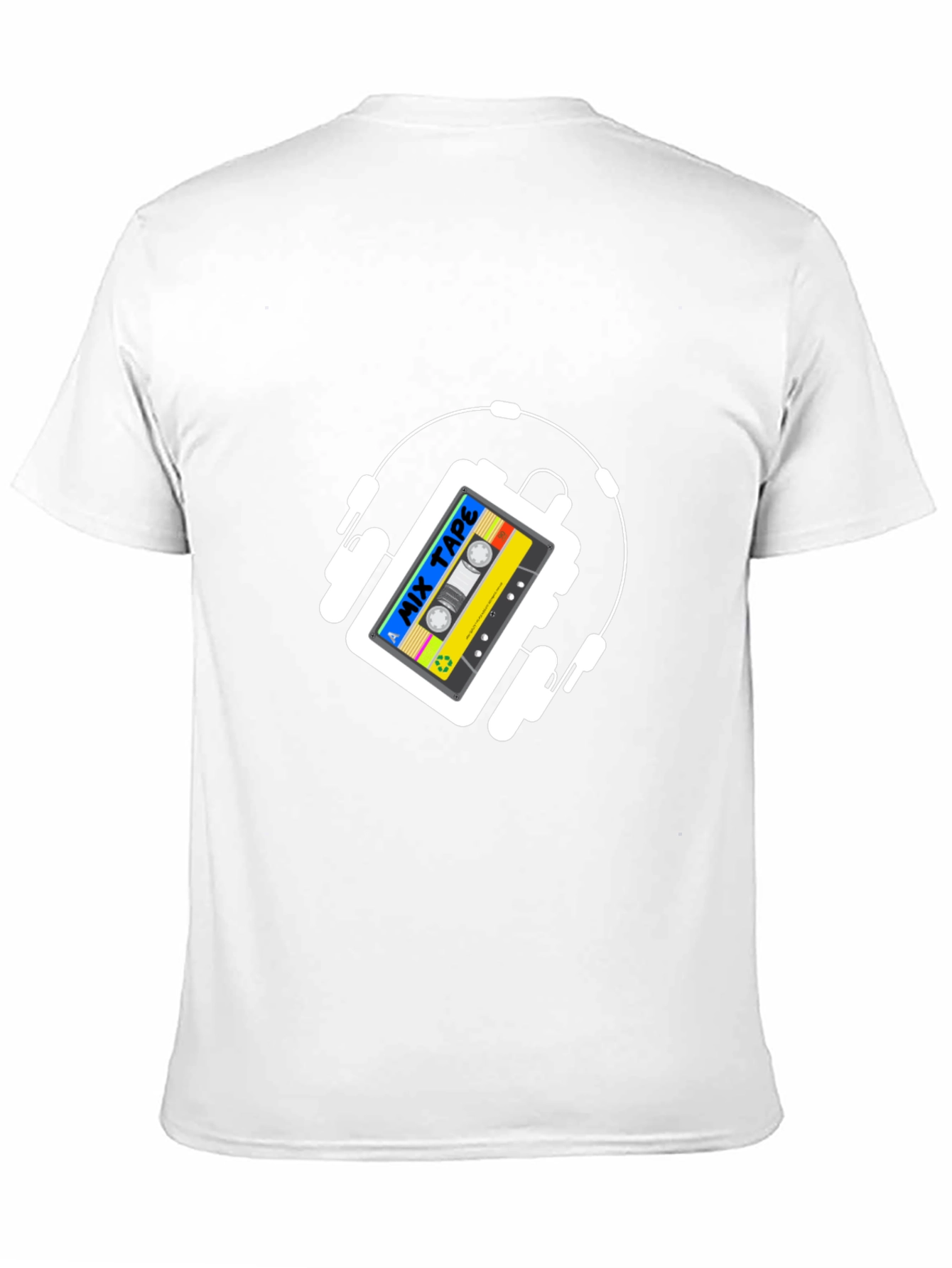 Retro Mix Tape Headphones Graphic T-Shirt