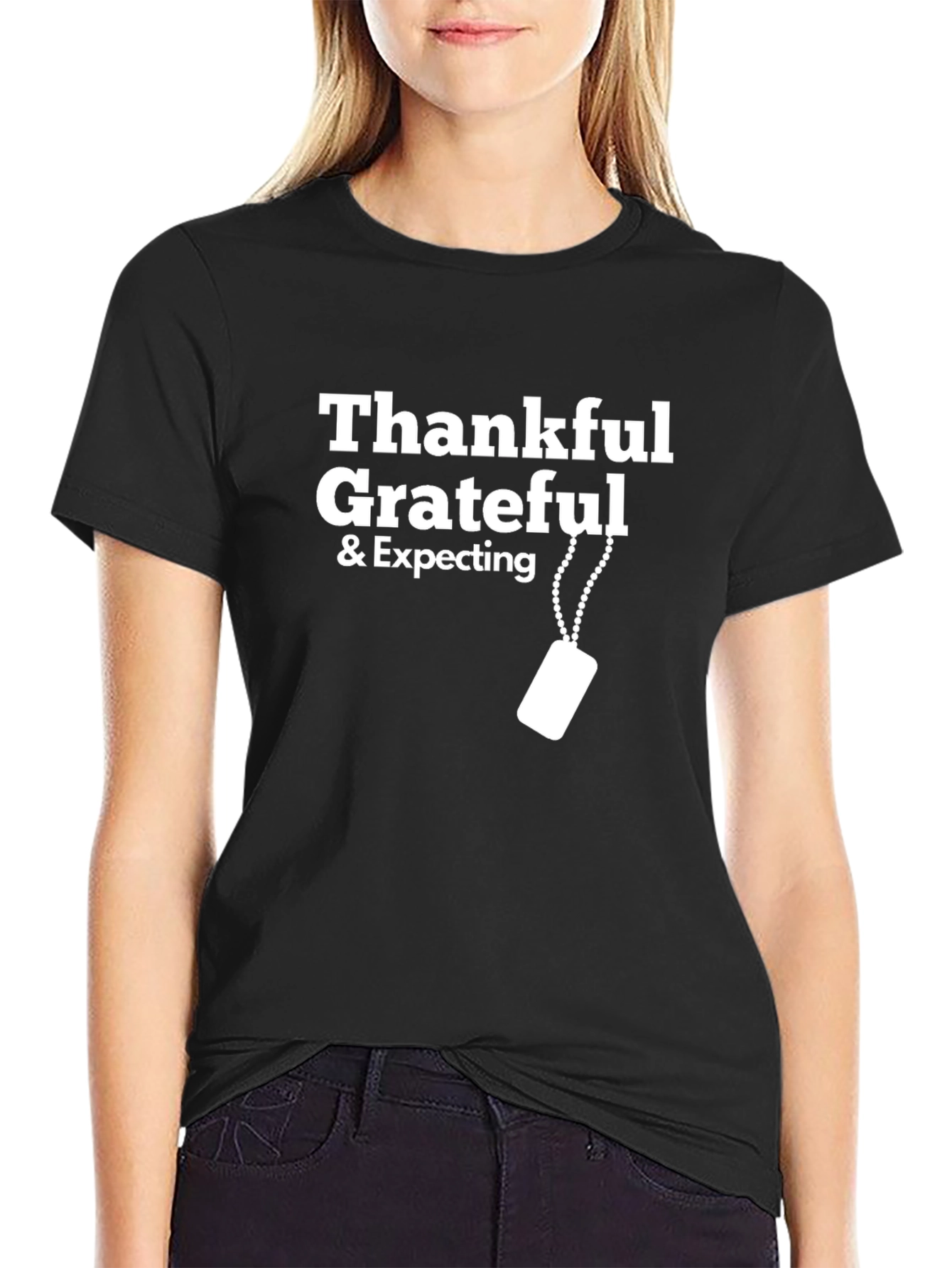 Thankful Grateful & Expecting Graphic T-Shirt