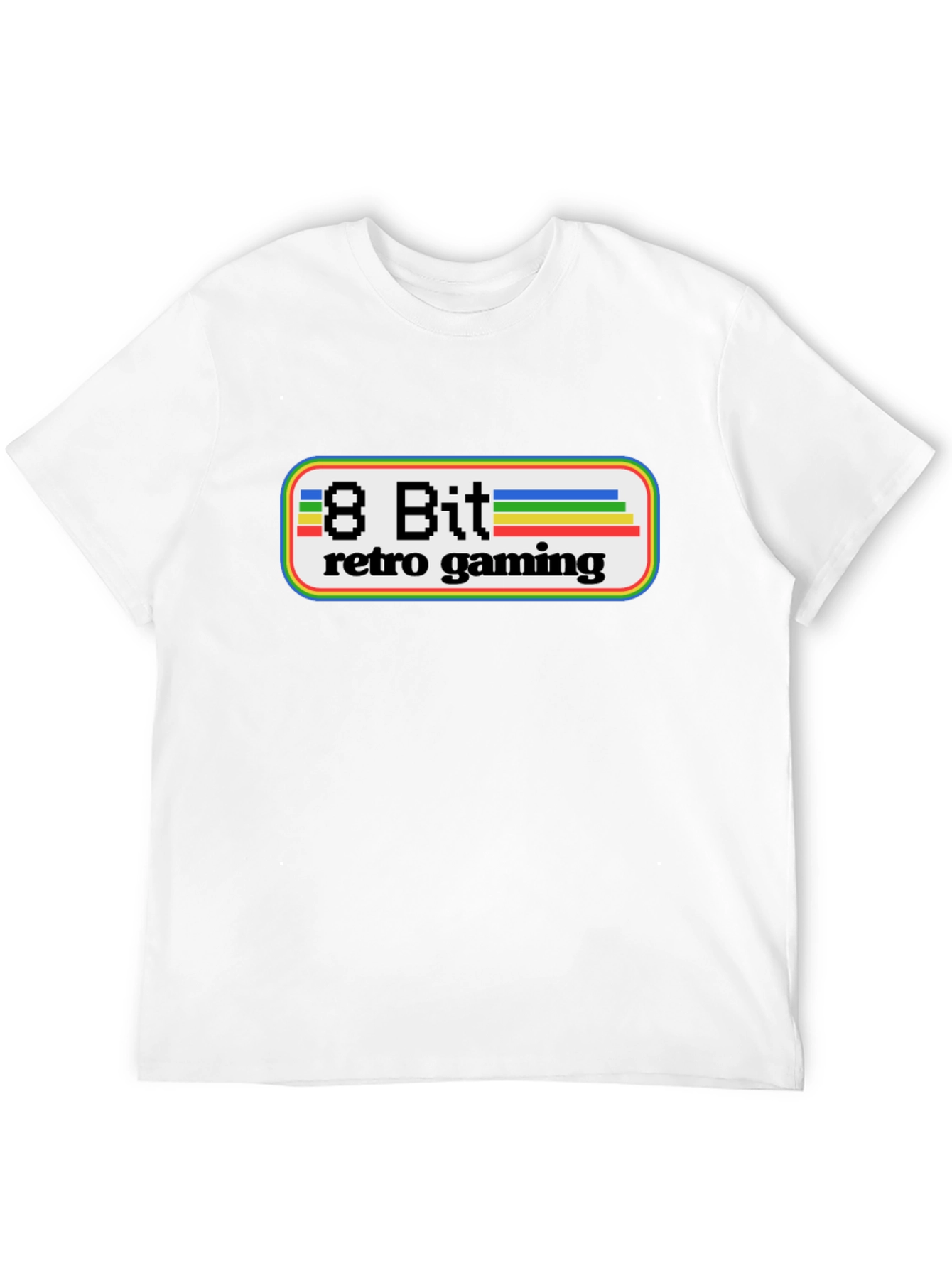 8 Bit Retro Gaming Black T-Shirt