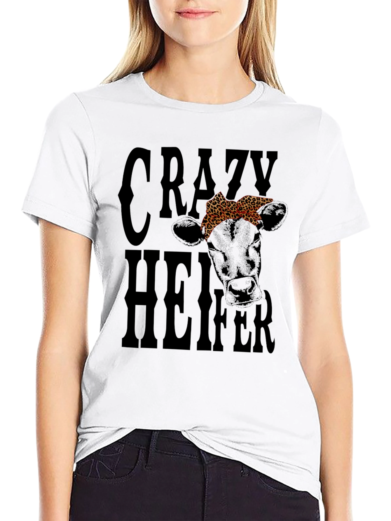 Crazy Heifer Graphic T-Shirt