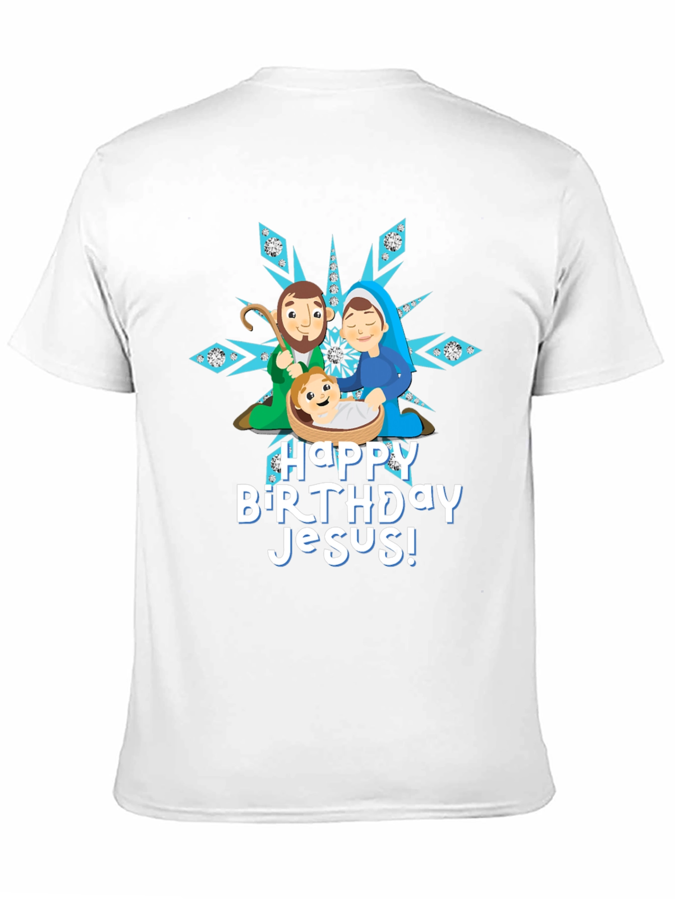 Happy Birthday Jesus Nativity Scene Christmas T-Shirt