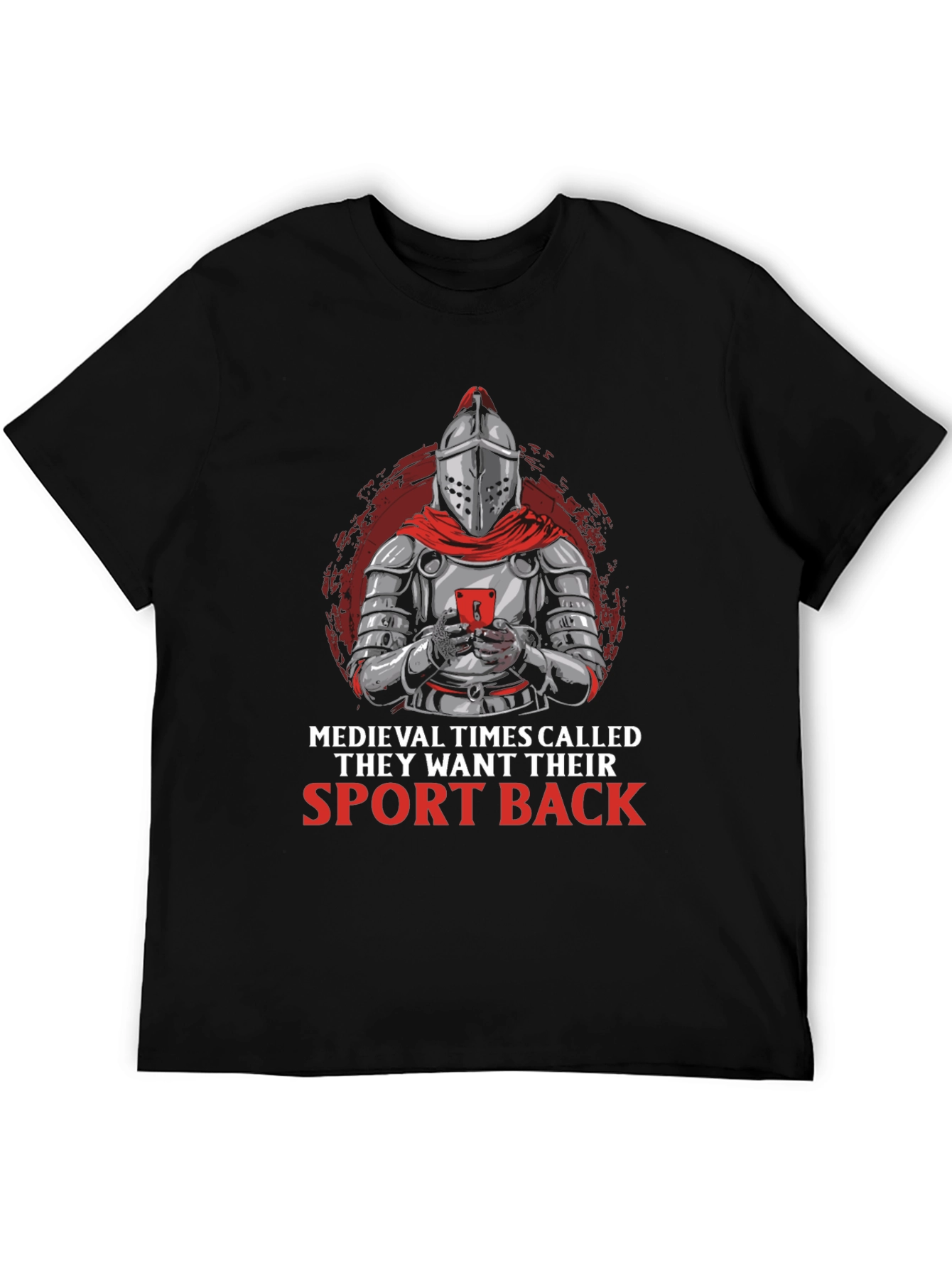 Medieval Knight Gamer T-Shirt - Funny Sports Tee
