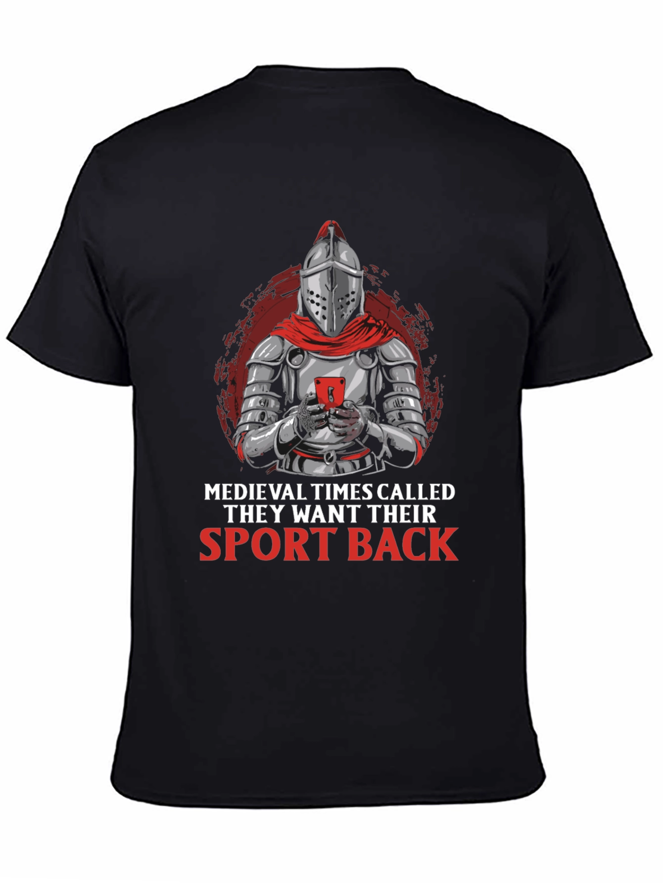 Medieval Knight Gamer T-Shirt - Funny Sports Tee