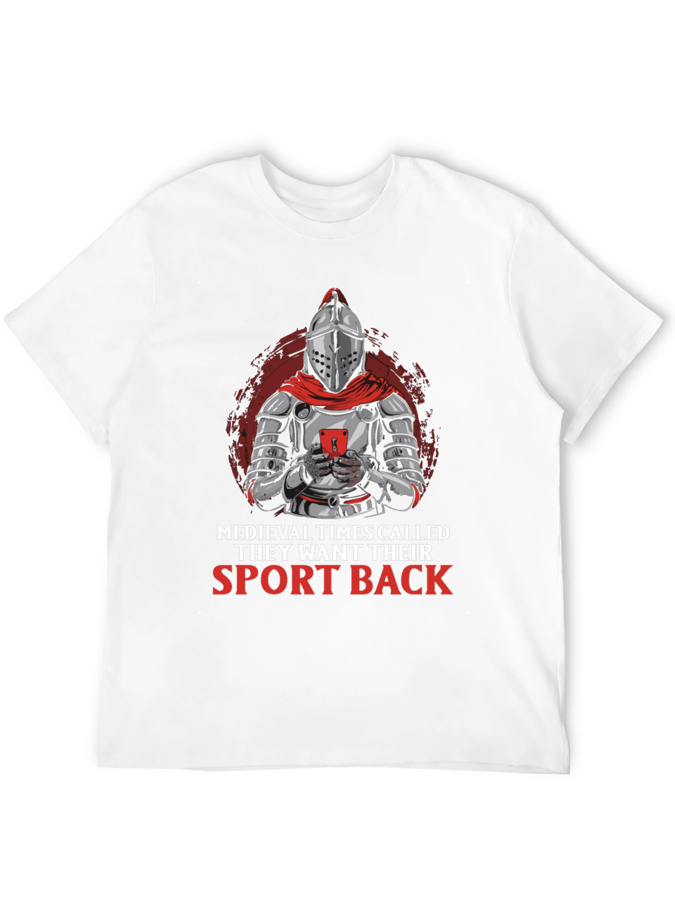 Medieval Knight Gamer T-Shirt - Funny Sports Tee