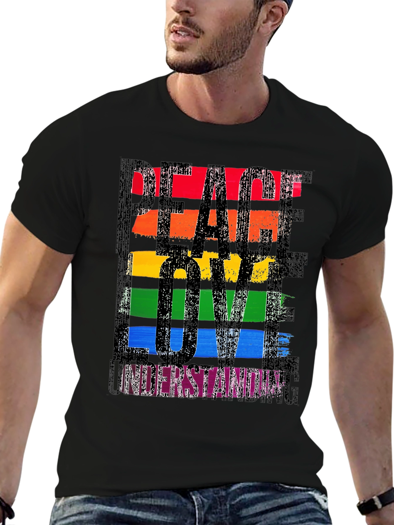 Peace Love Understanding Rainbow T-Shirt