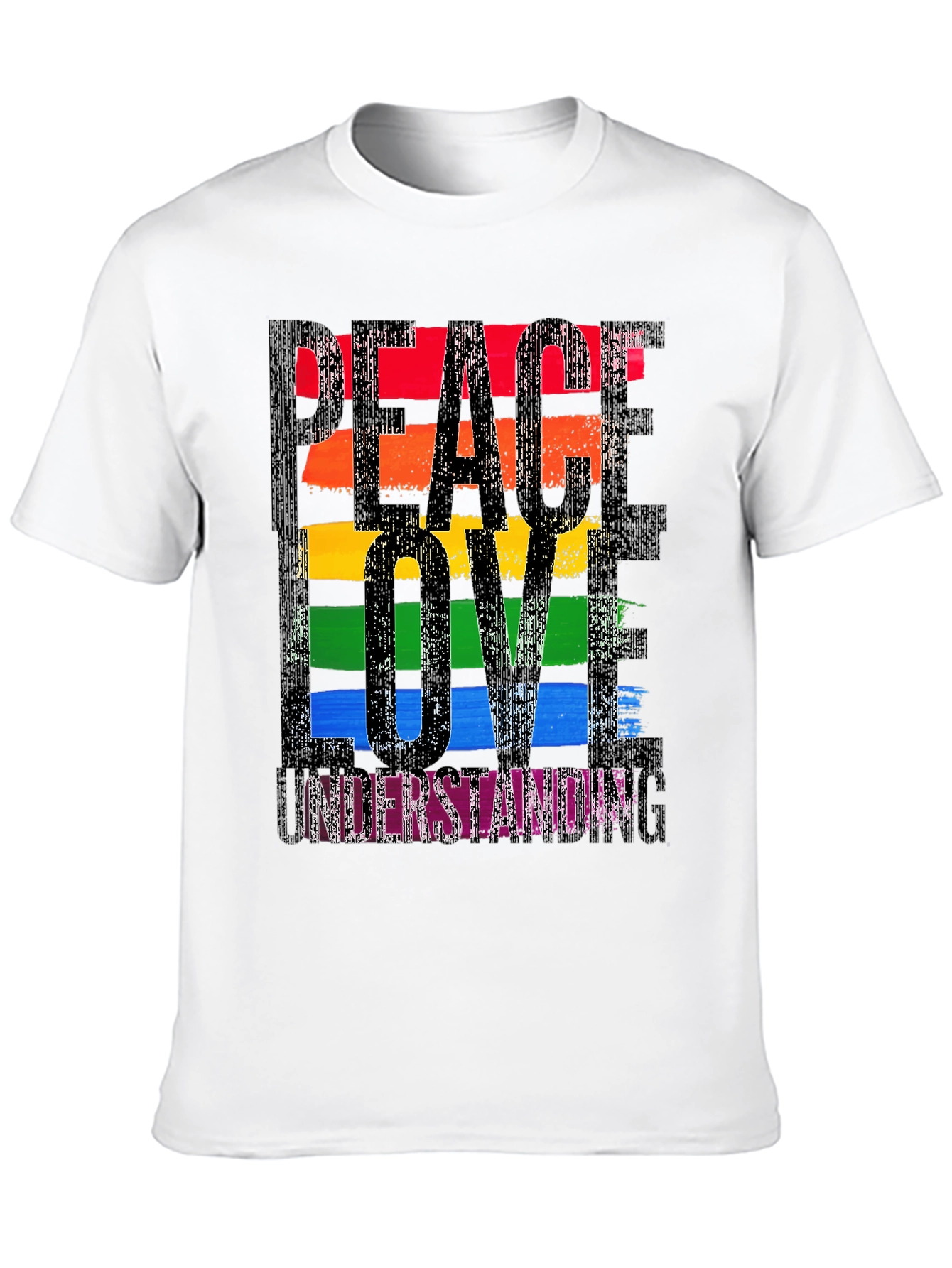Peace Love Understanding Rainbow T-Shirt