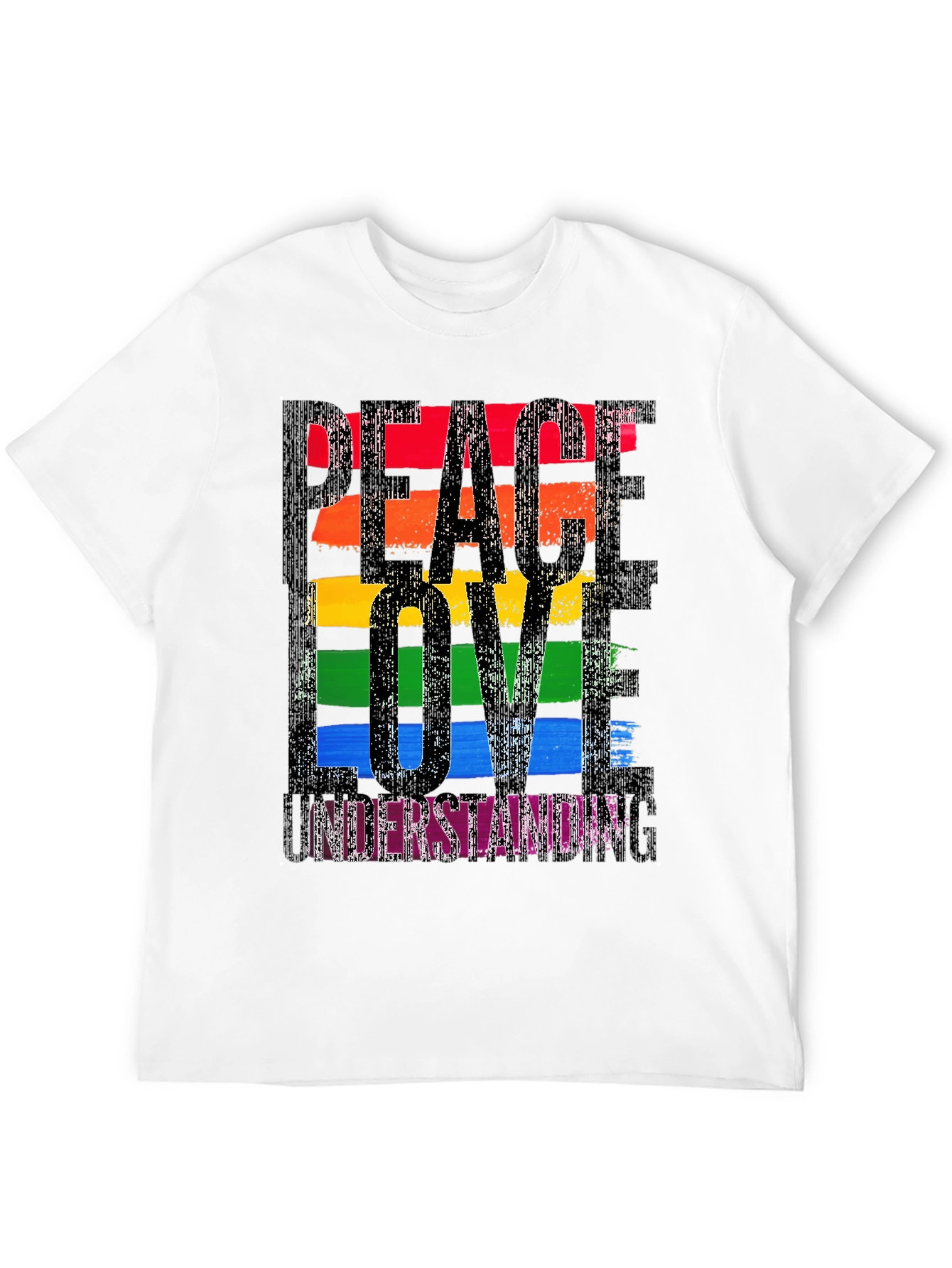 Peace Love Understanding Rainbow T-Shirt