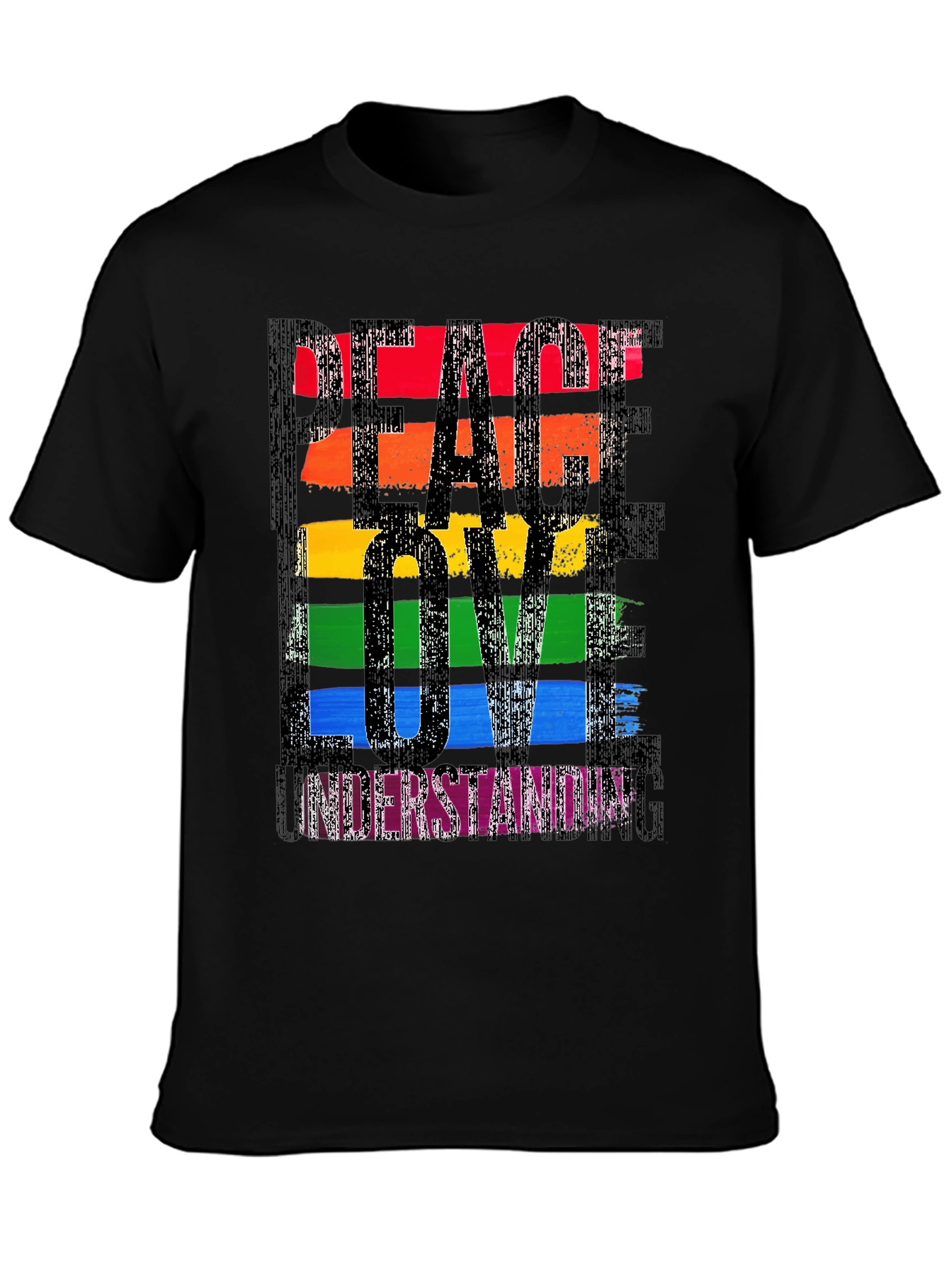 Peace Love Understanding Rainbow T-Shirt