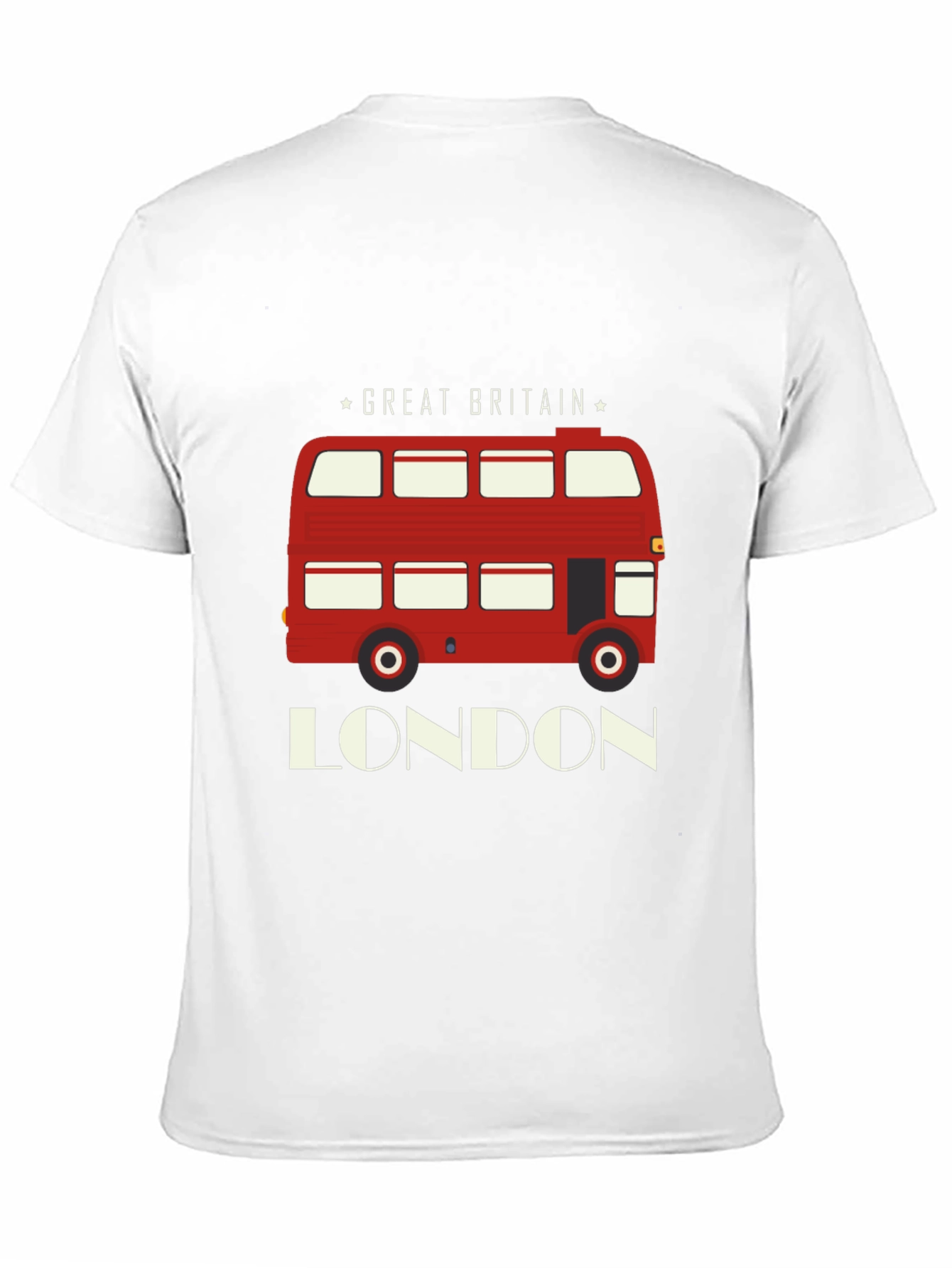 London Bus Graphic T-Shirt - Great Britain Souvenir