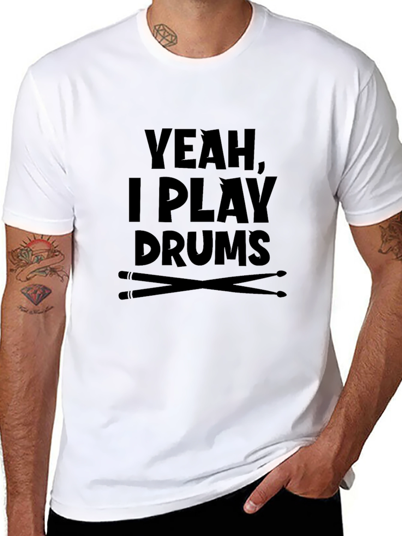 Yeah I Play Drums T-Shirt - Musician Tee