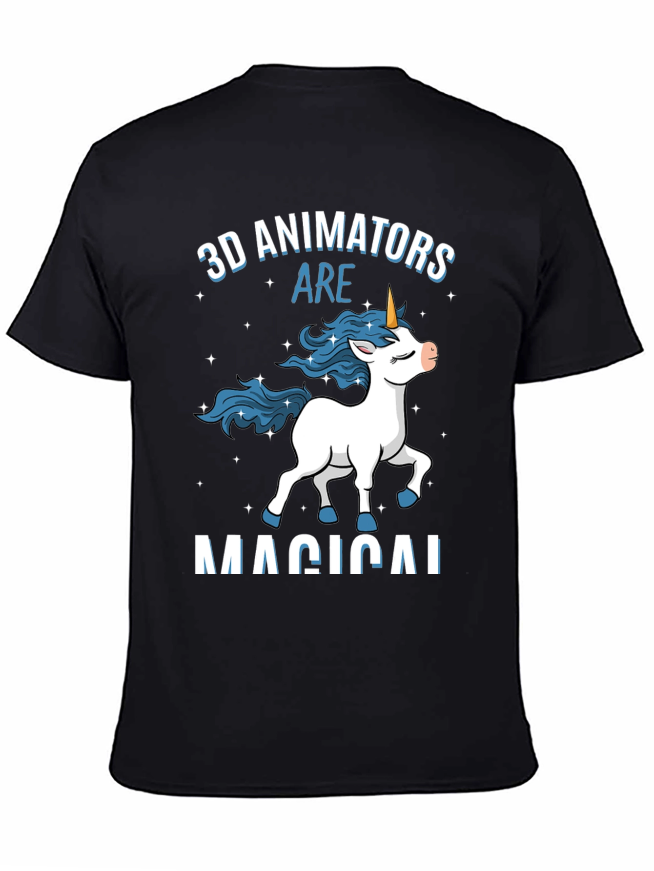3D Animator Magical Unicorn T-Shirt