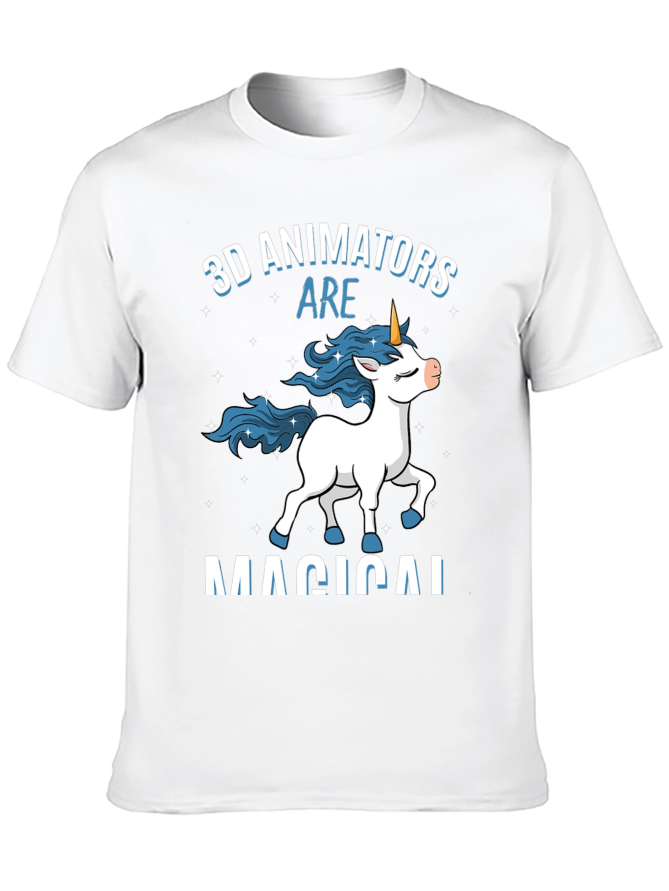 3D Animator Magical Unicorn T-Shirt