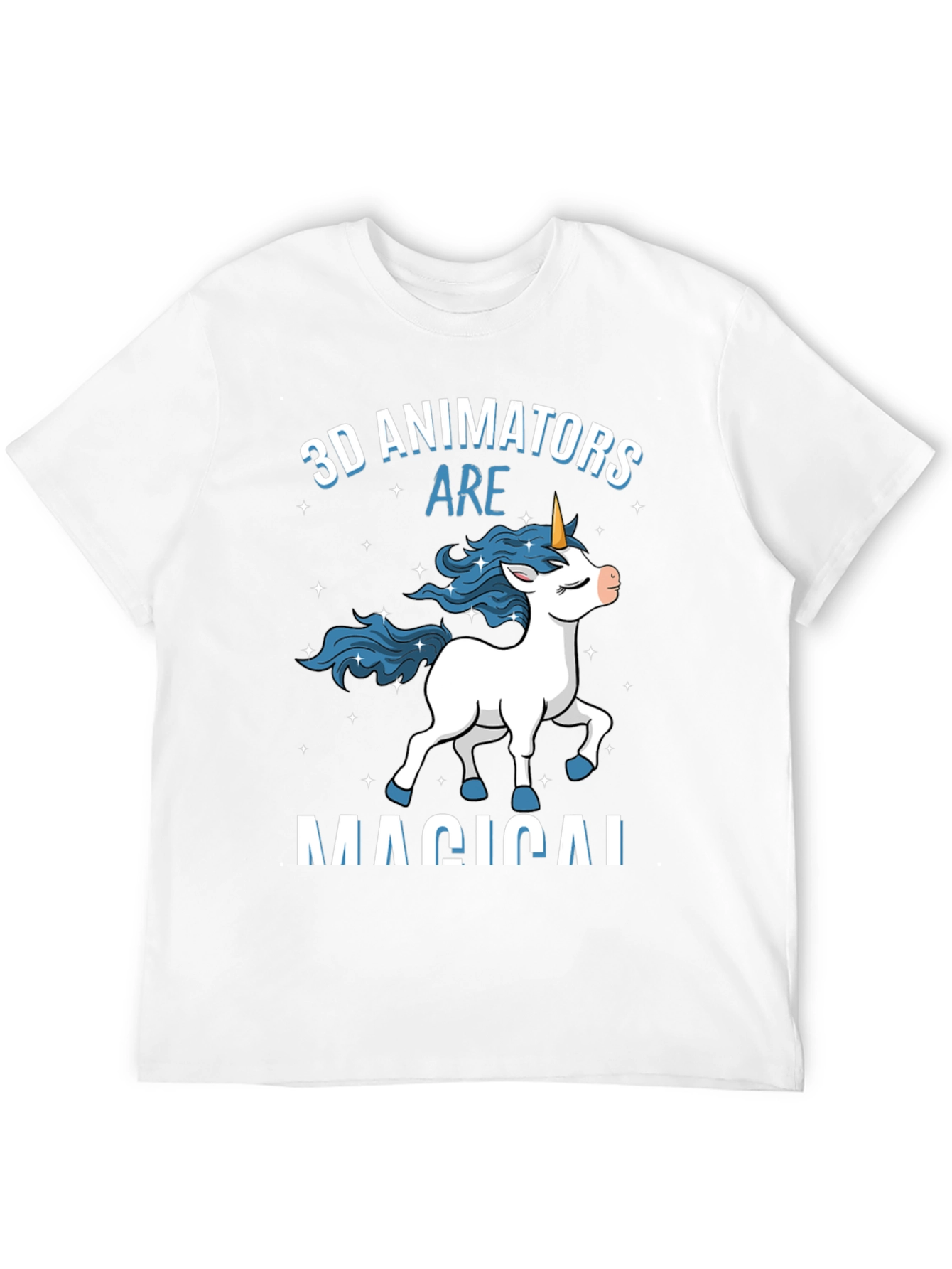 3D Animator Magical Unicorn T-Shirt