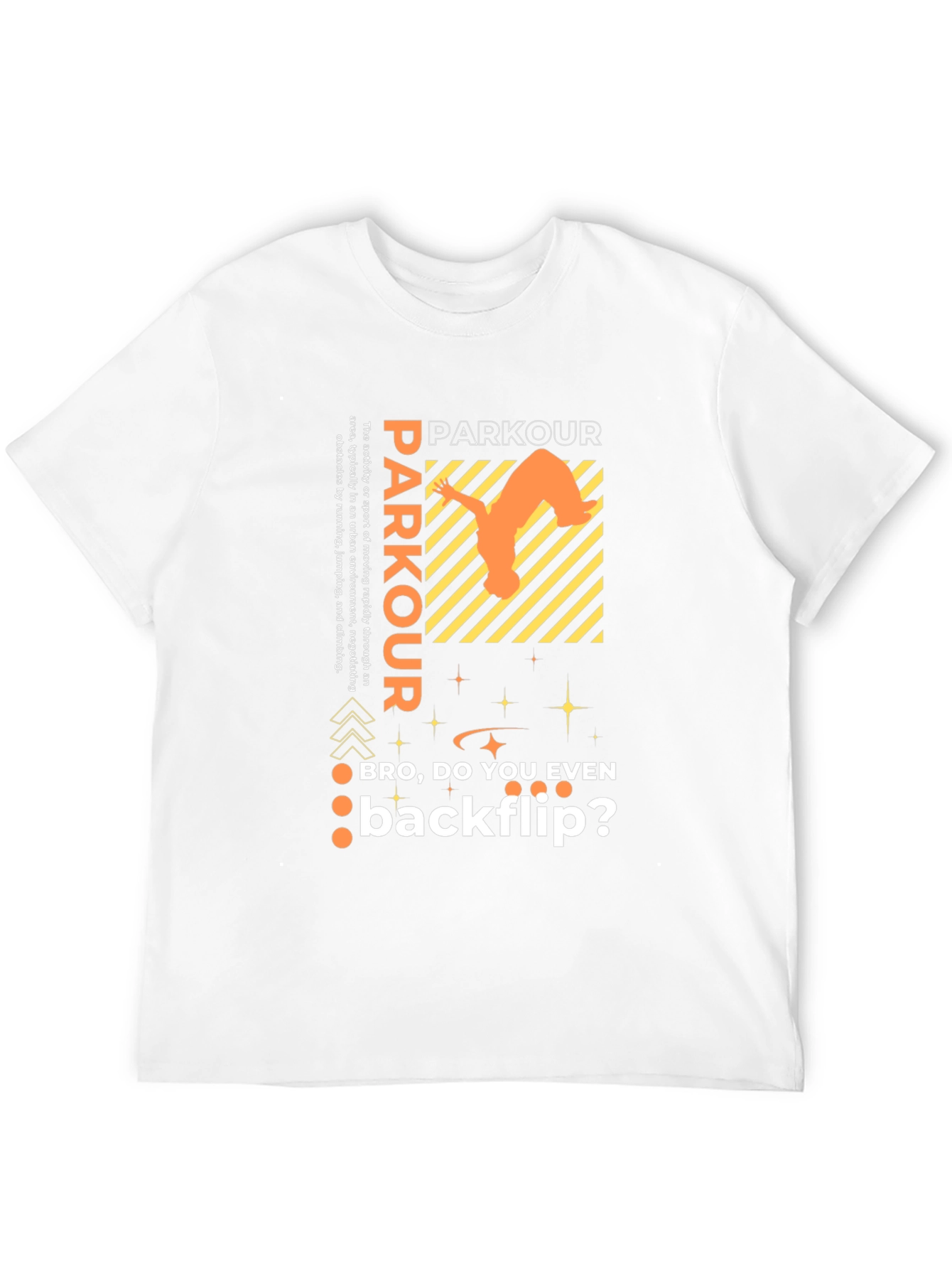 Parkour Backflip Graphic Tee - Urban Sport Style