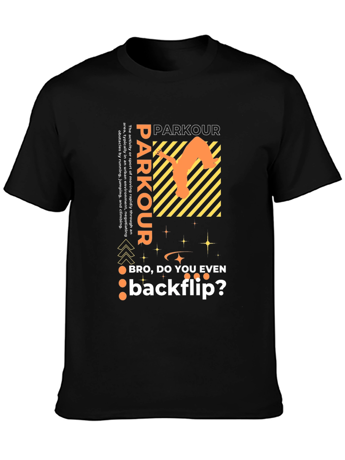 Parkour Backflip Graphic Tee - Urban Sport Style
