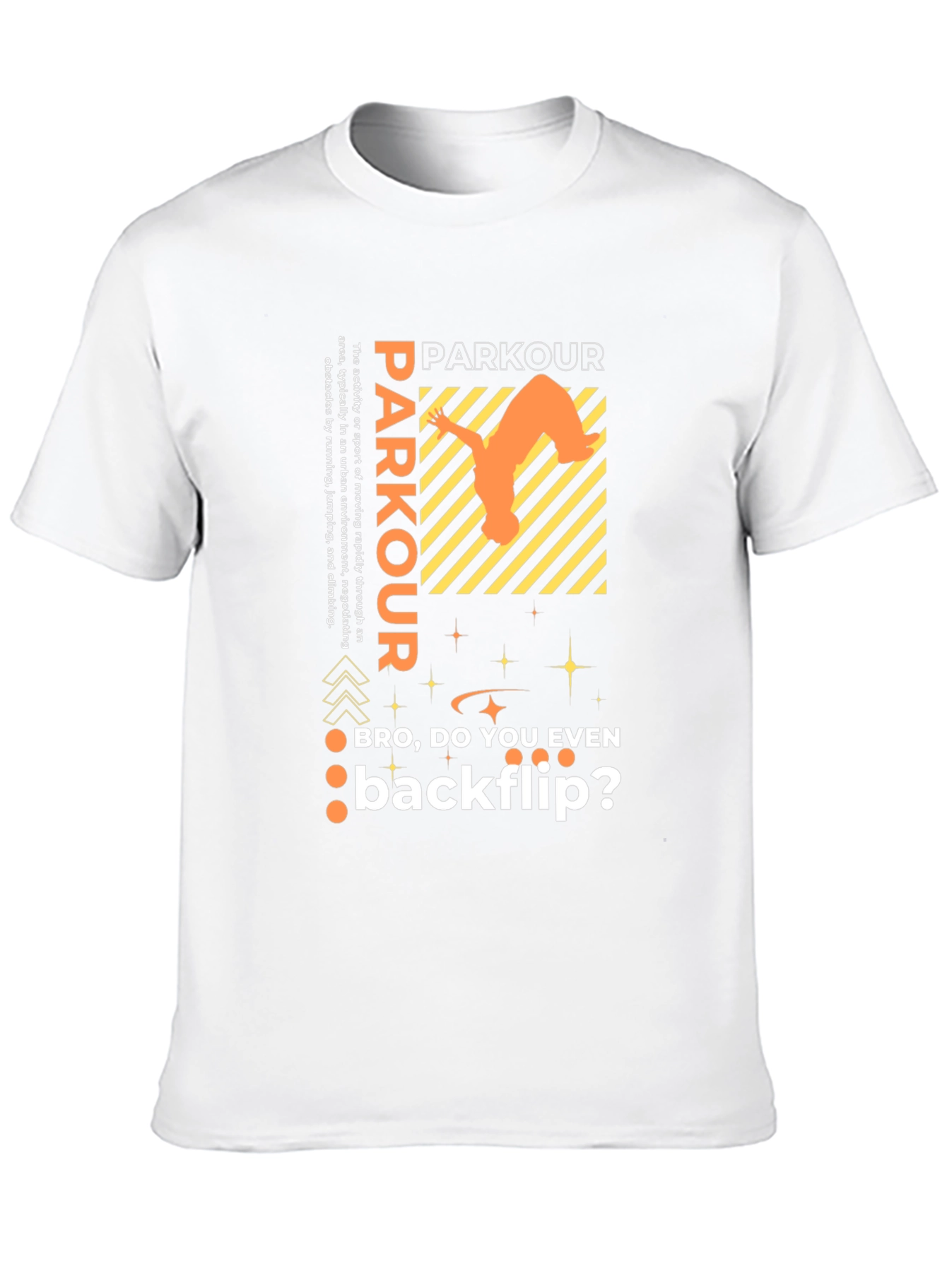 Parkour Backflip Graphic Tee - Urban Sport Style