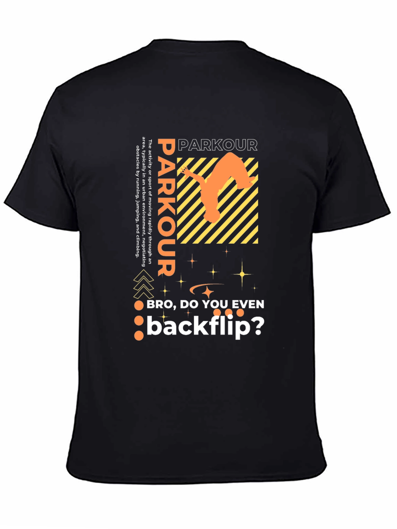 Parkour Backflip Graphic Tee - Urban Sport Style