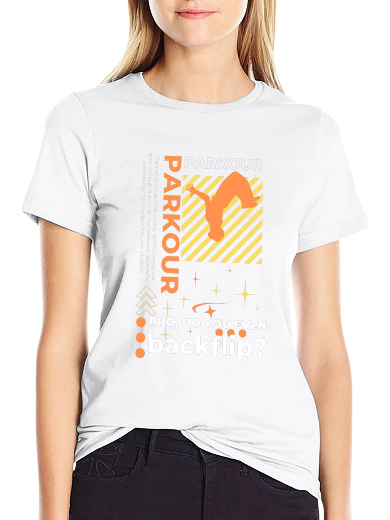 Parkour Backflip Graphic Tee - Urban Sport Style