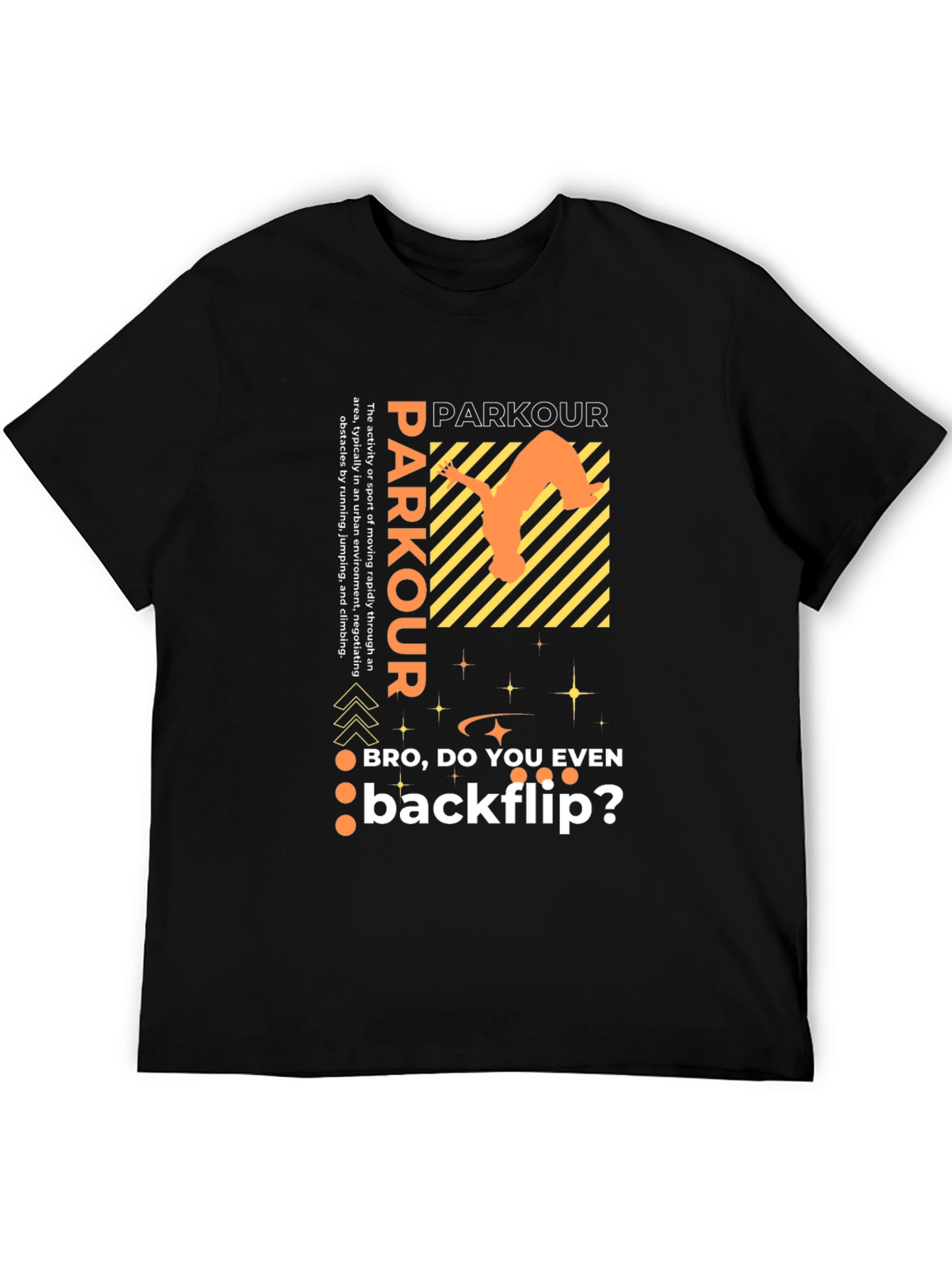 Parkour Backflip Graphic Tee - Urban Sport Style