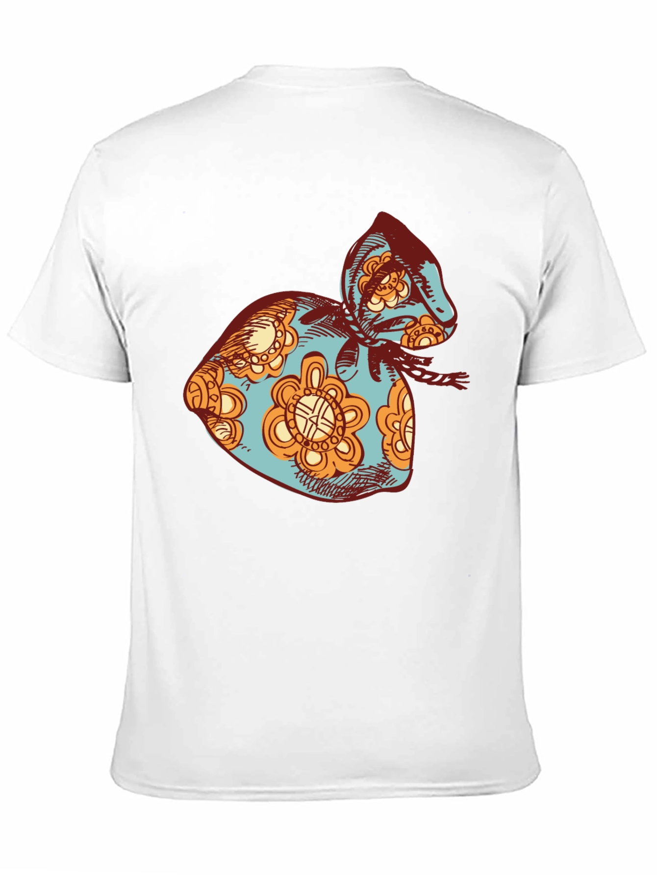 Retro Floral Sack T-Shirt