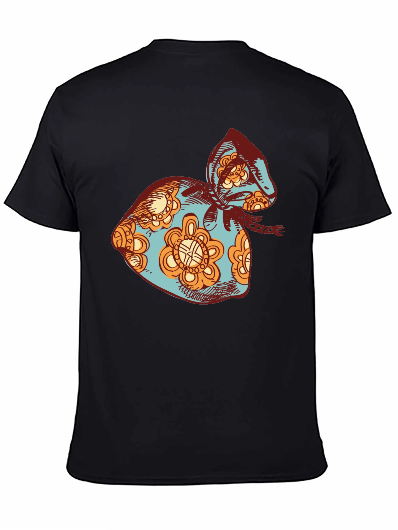 Retro Floral Sack T-Shirt