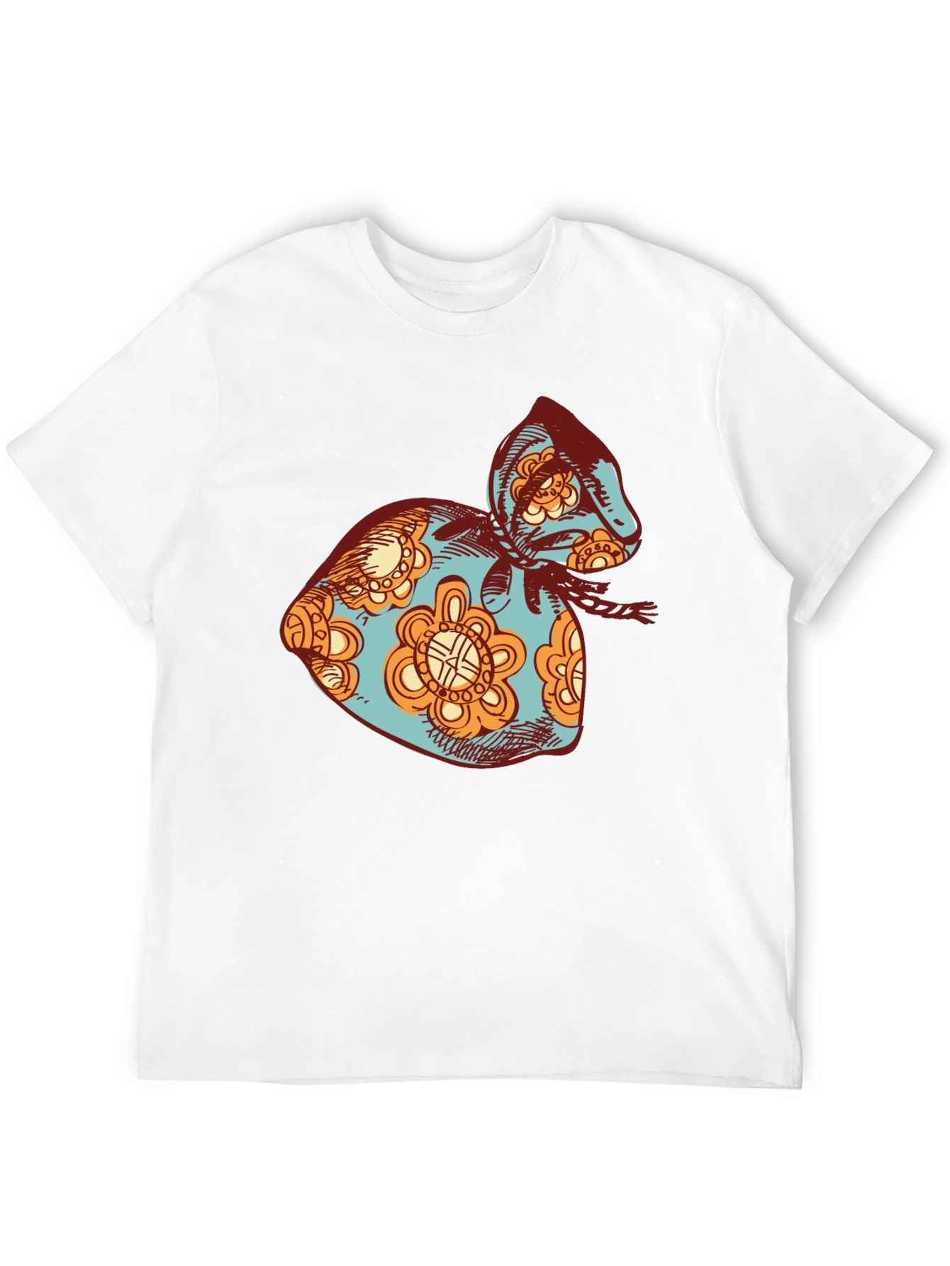 Retro Floral Sack T-Shirt