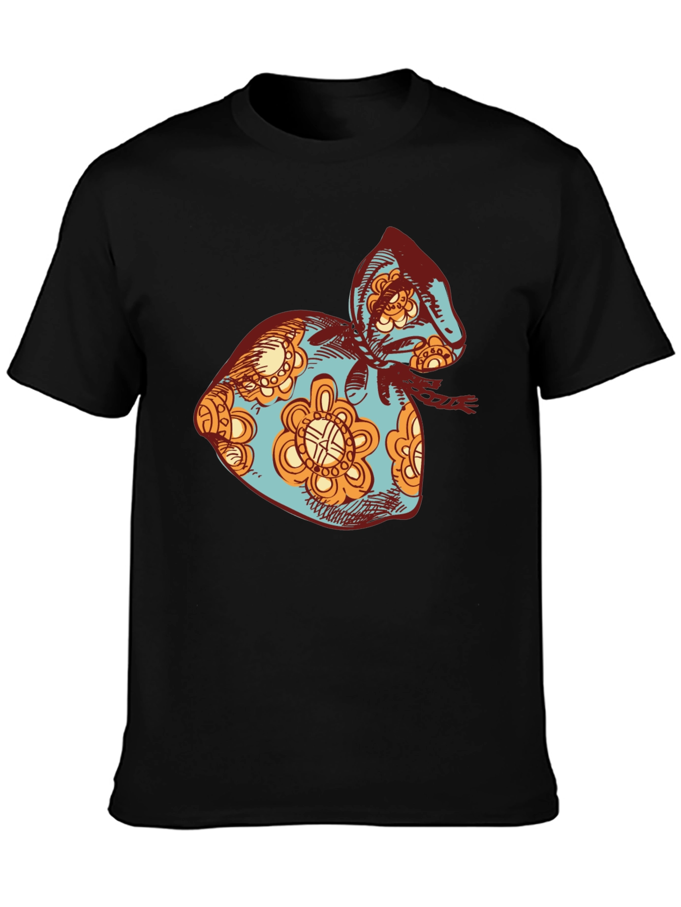 Retro Floral Sack T-Shirt