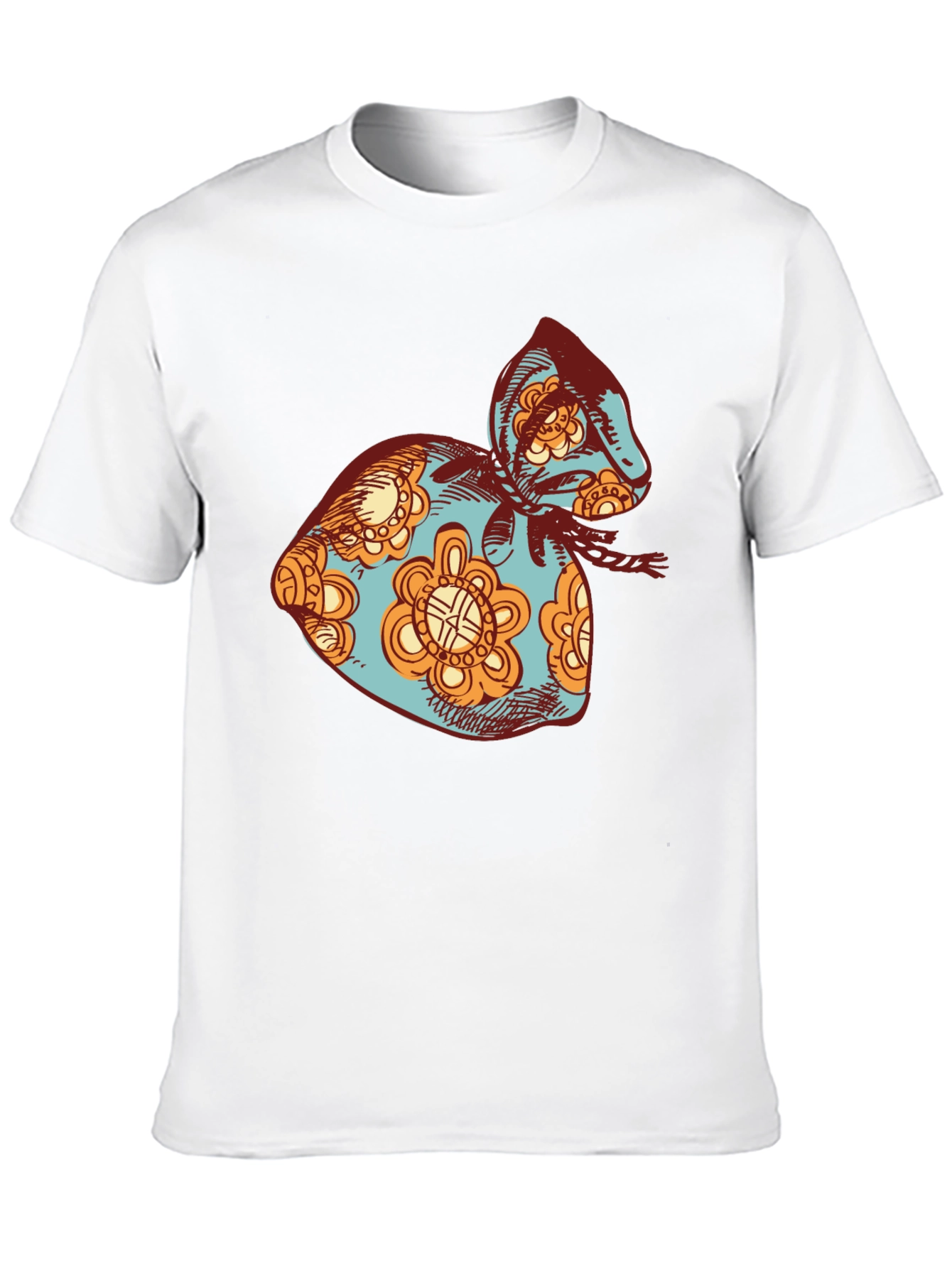 Retro Floral Sack T-Shirt