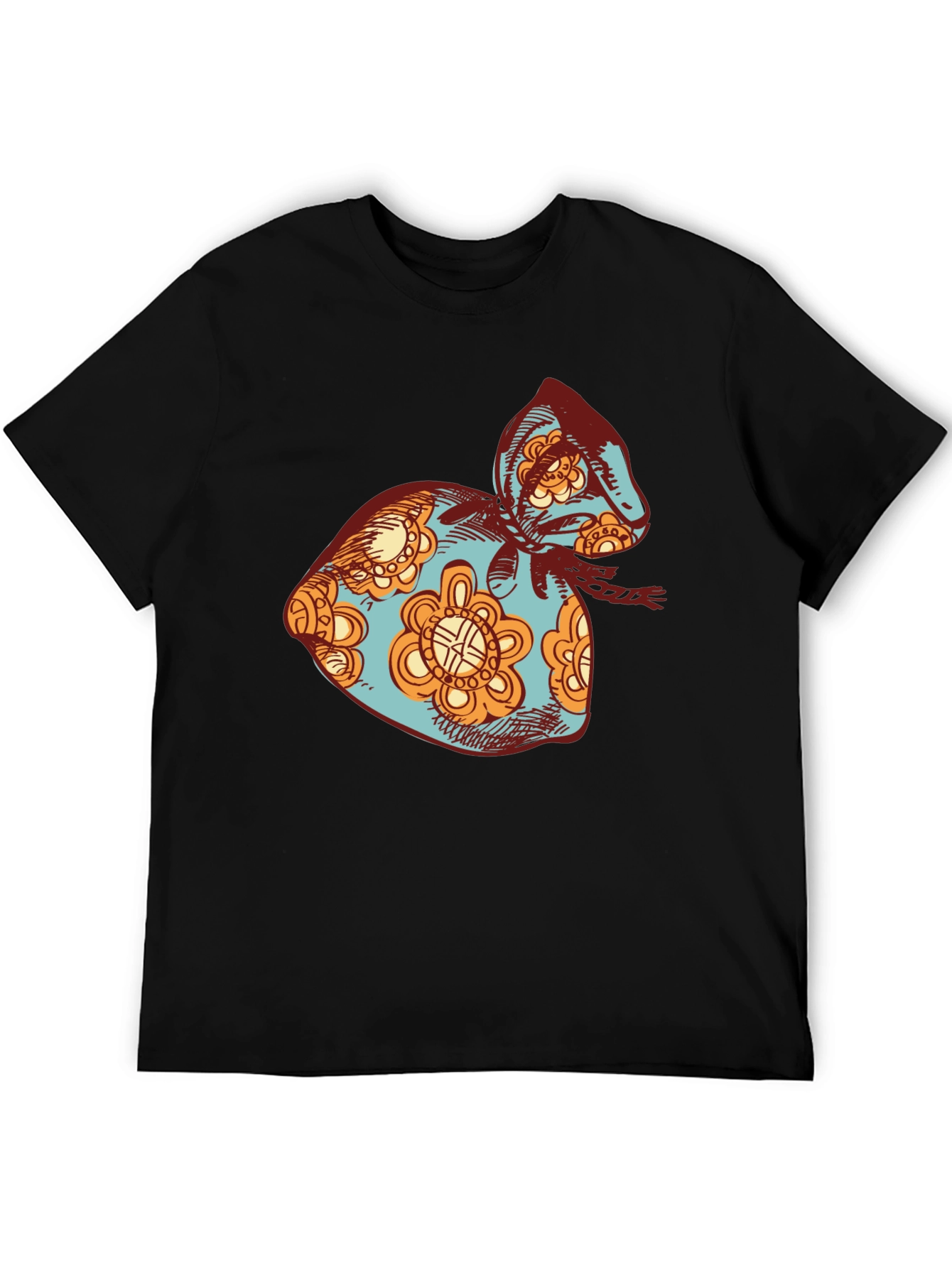 Retro Floral Sack T-Shirt